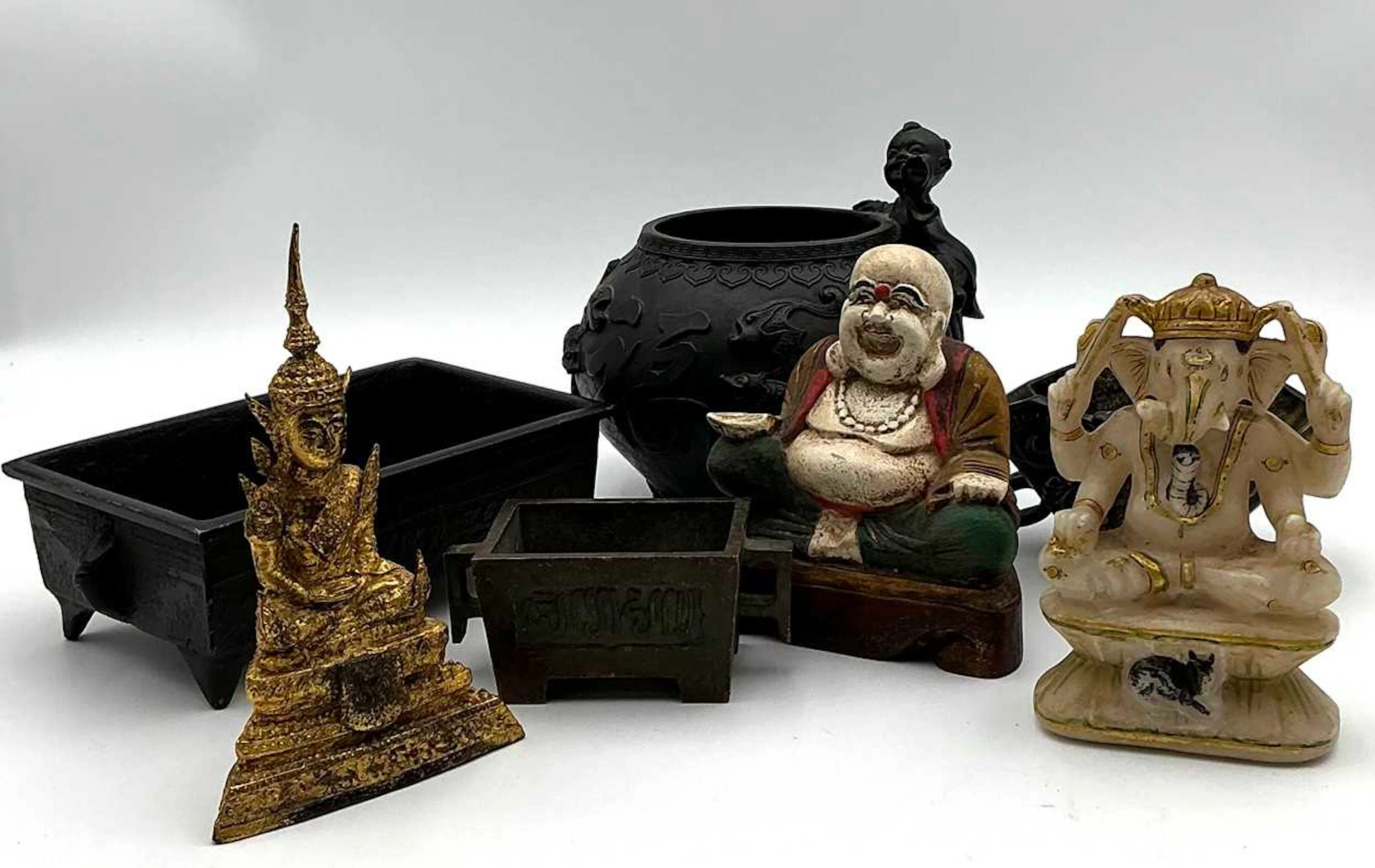 A group of Asian items