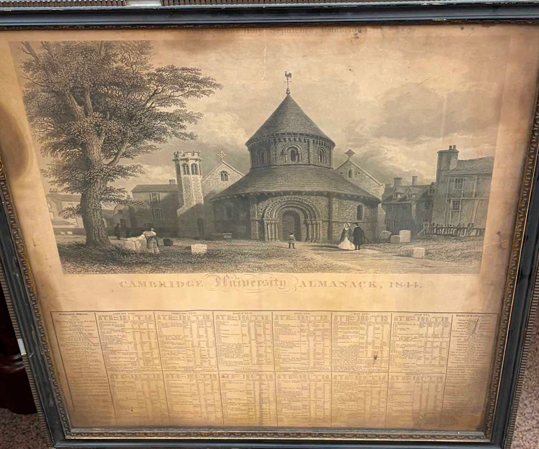 Cambridge University Almanack engravings, 19th century