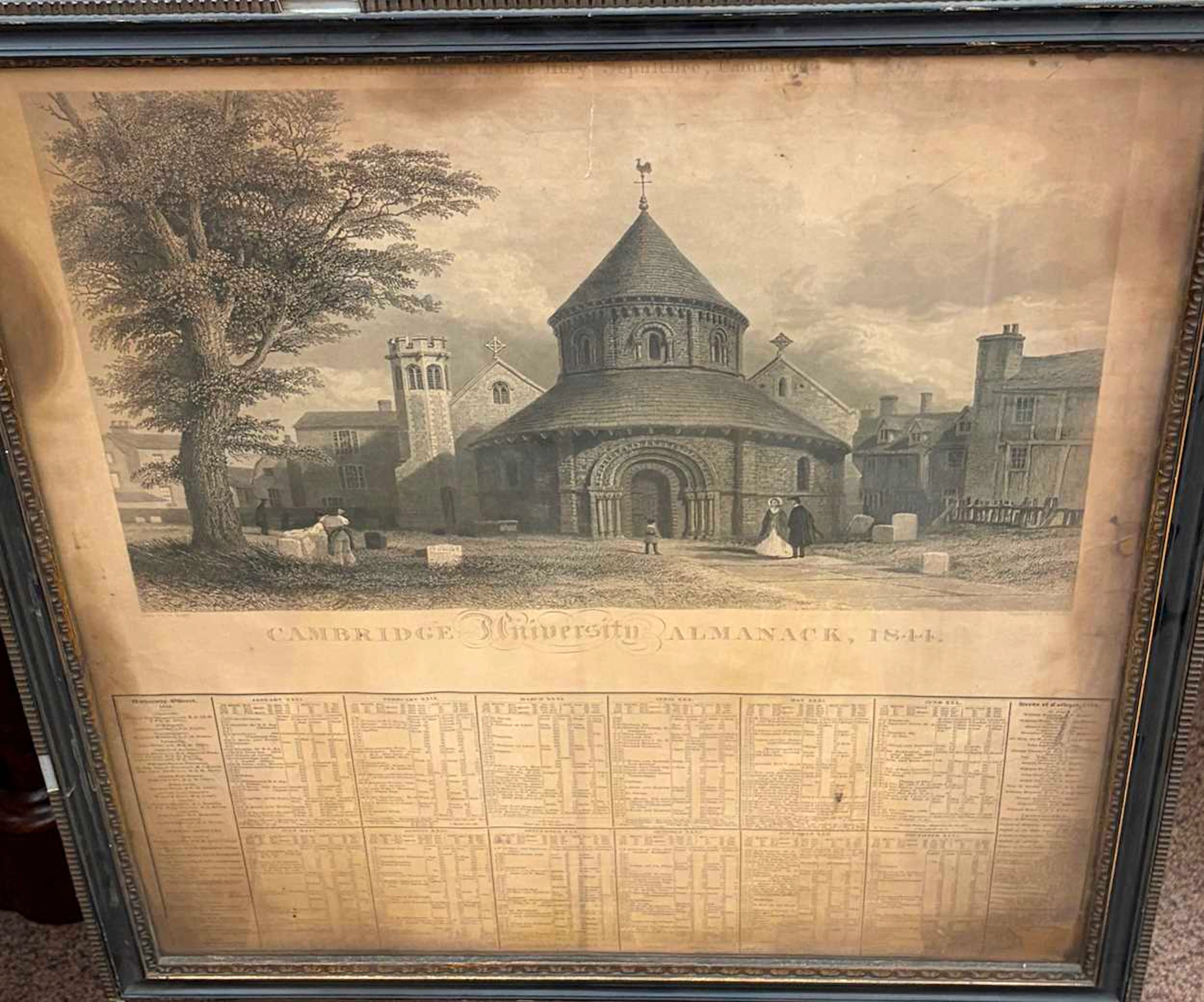Cambridge University Almanack engravings, 19th century