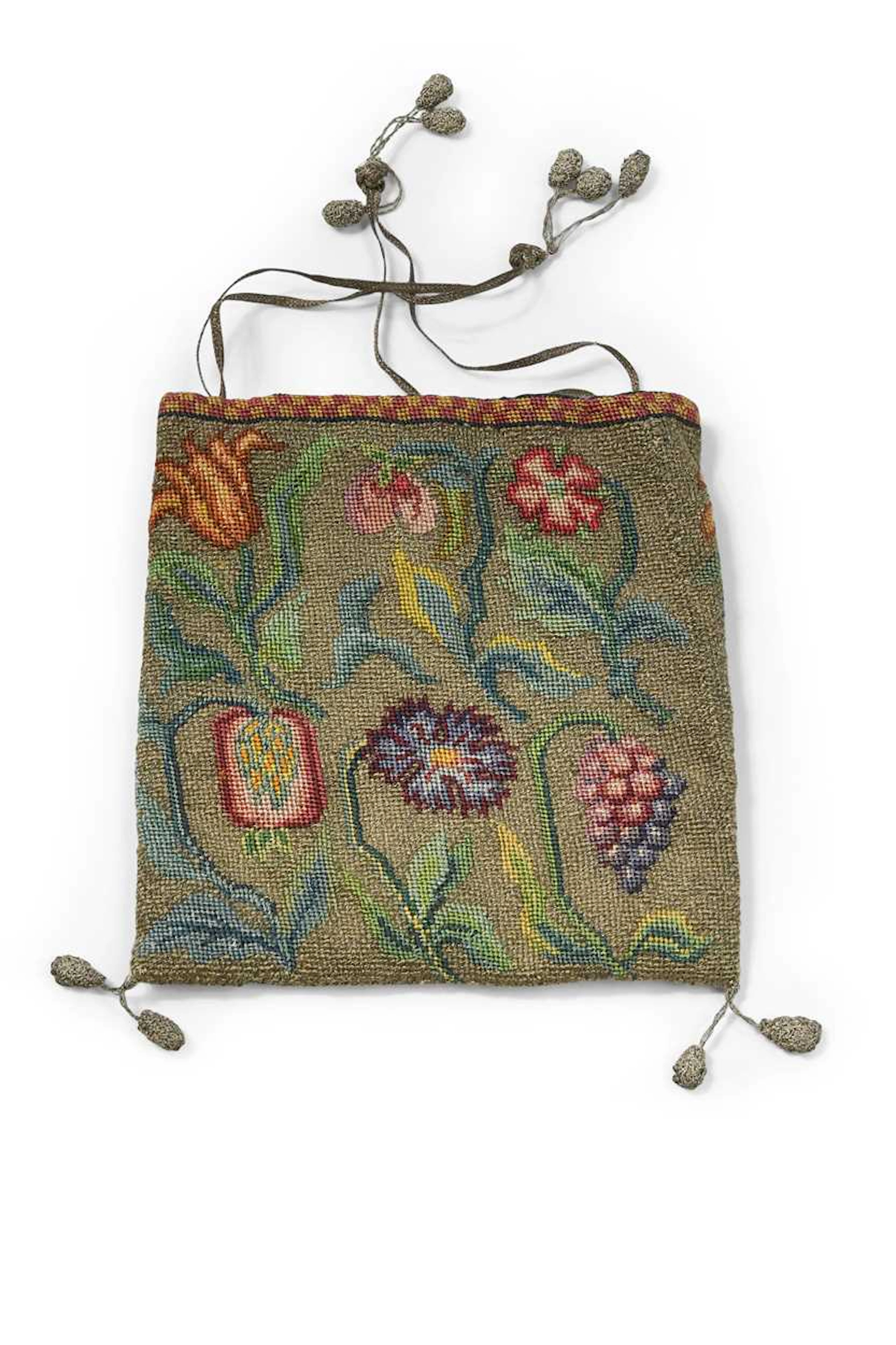 An Elizabethan-style sweet bag, 19th or early 20th century