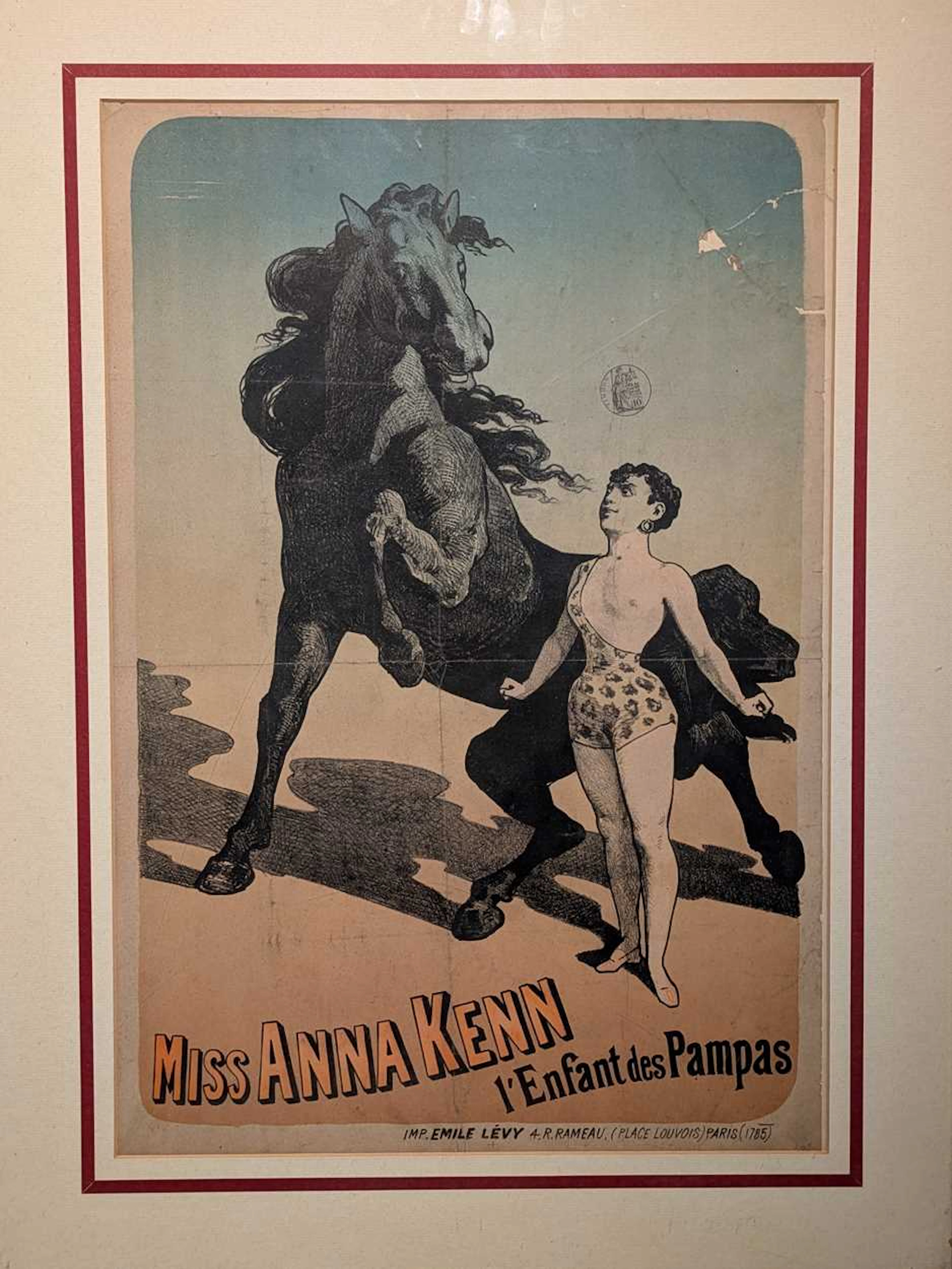 A circus theatre lithographic poster