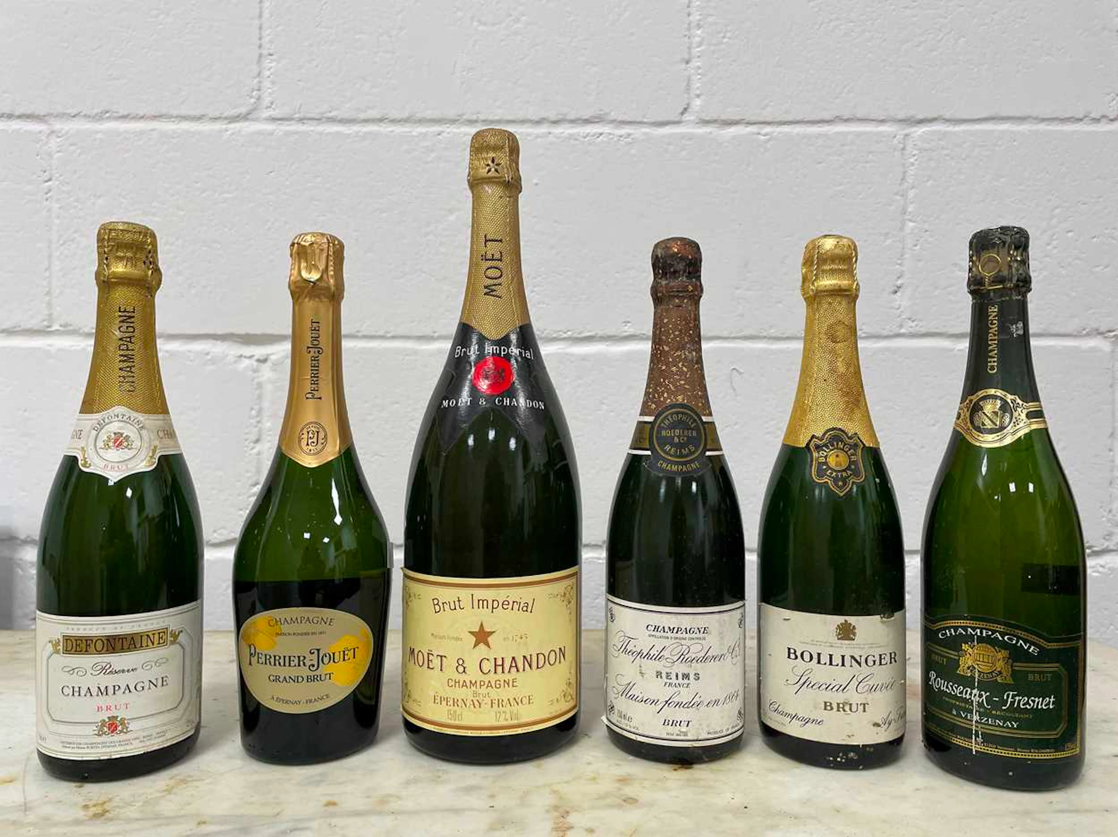 Champagne, a magnum and 5 bottles.
