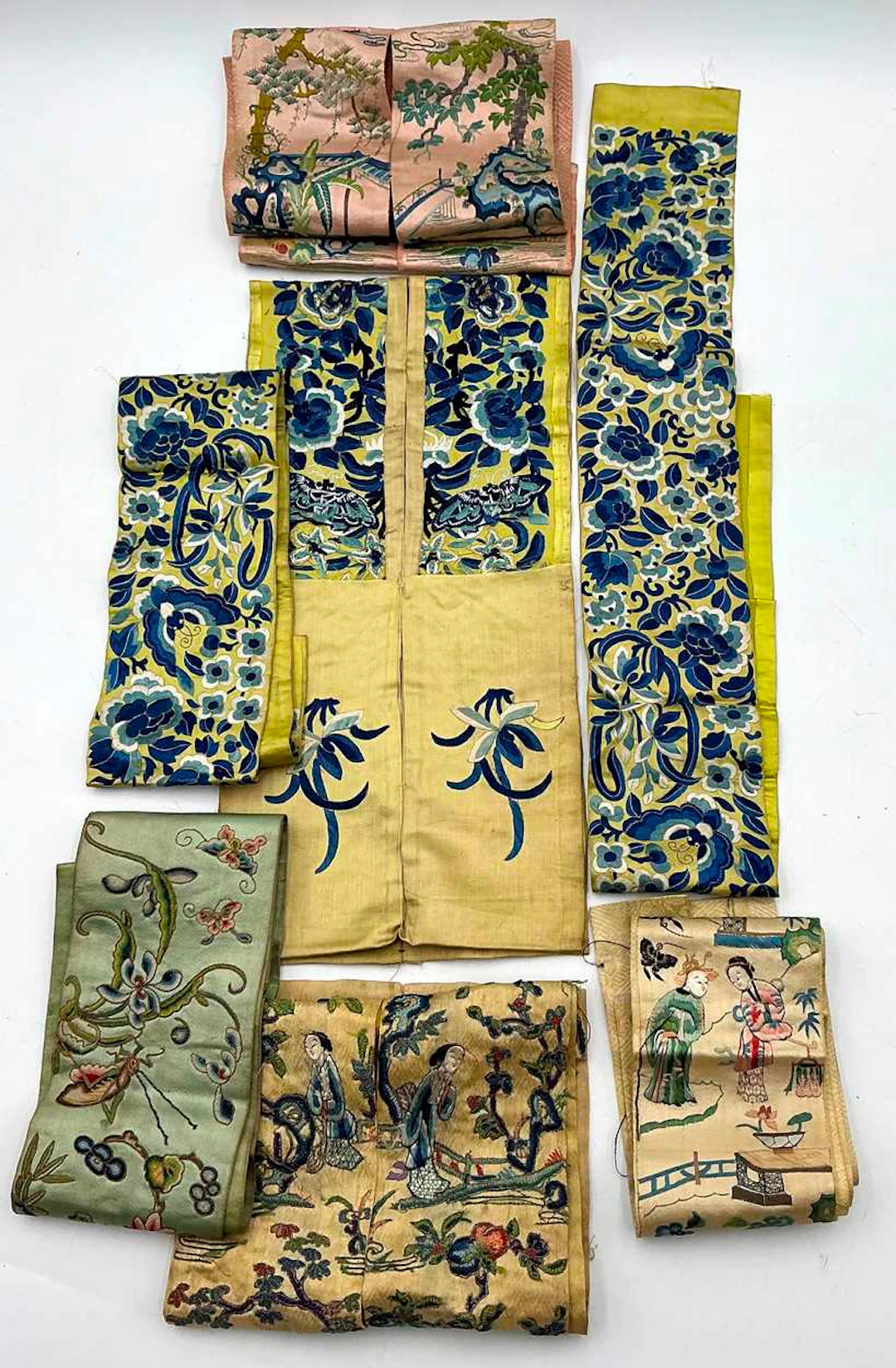 A collection of Chinese silk embroideries acquired by G