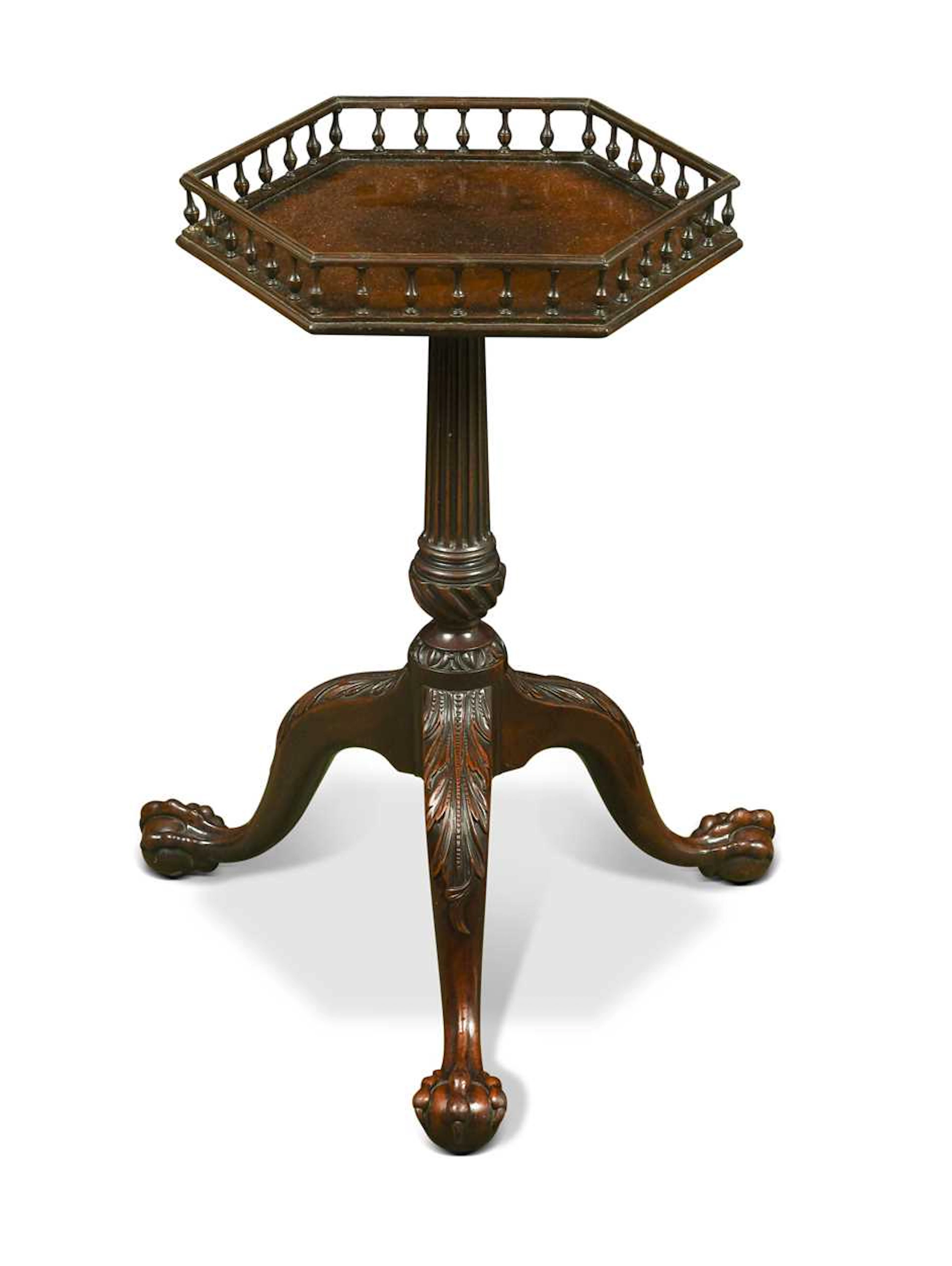 A George II mahogany kettle stand