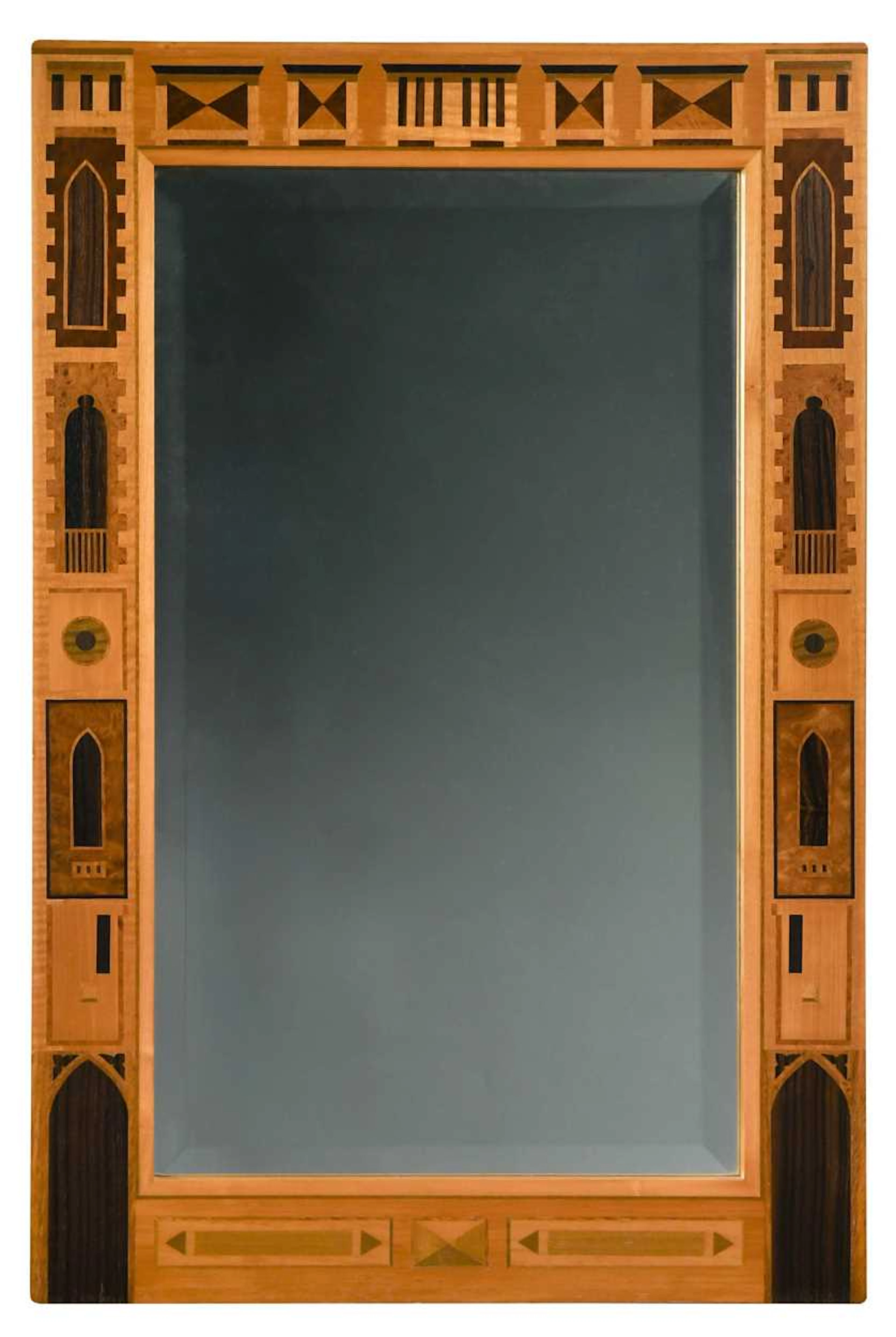 David Linley, a marquetry wall mirror