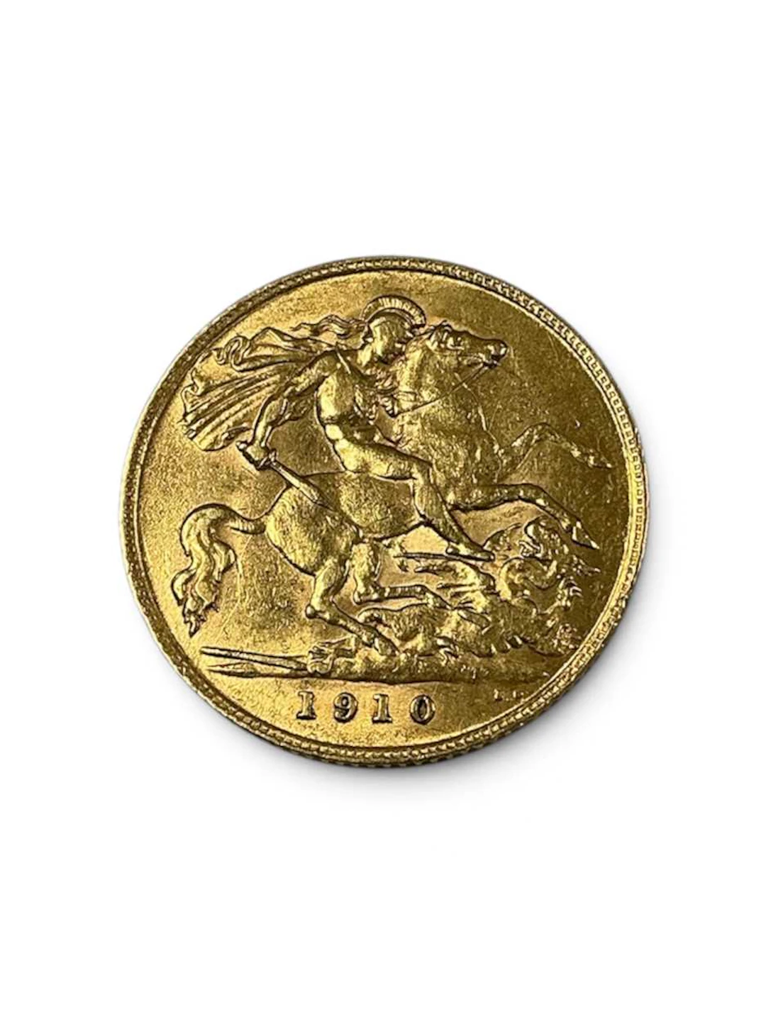 A half sovereign dated 1910