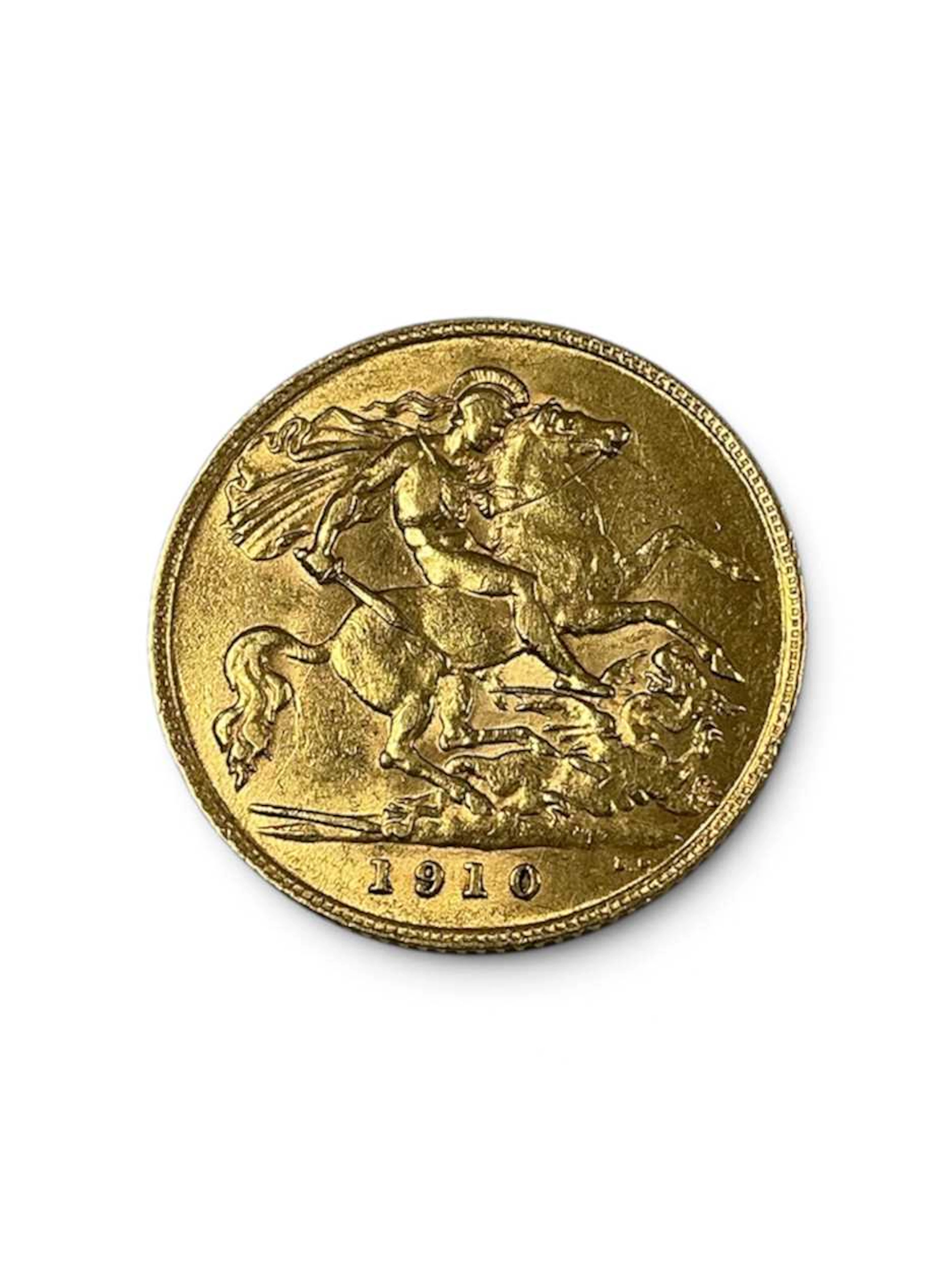A half sovereign dated 1910