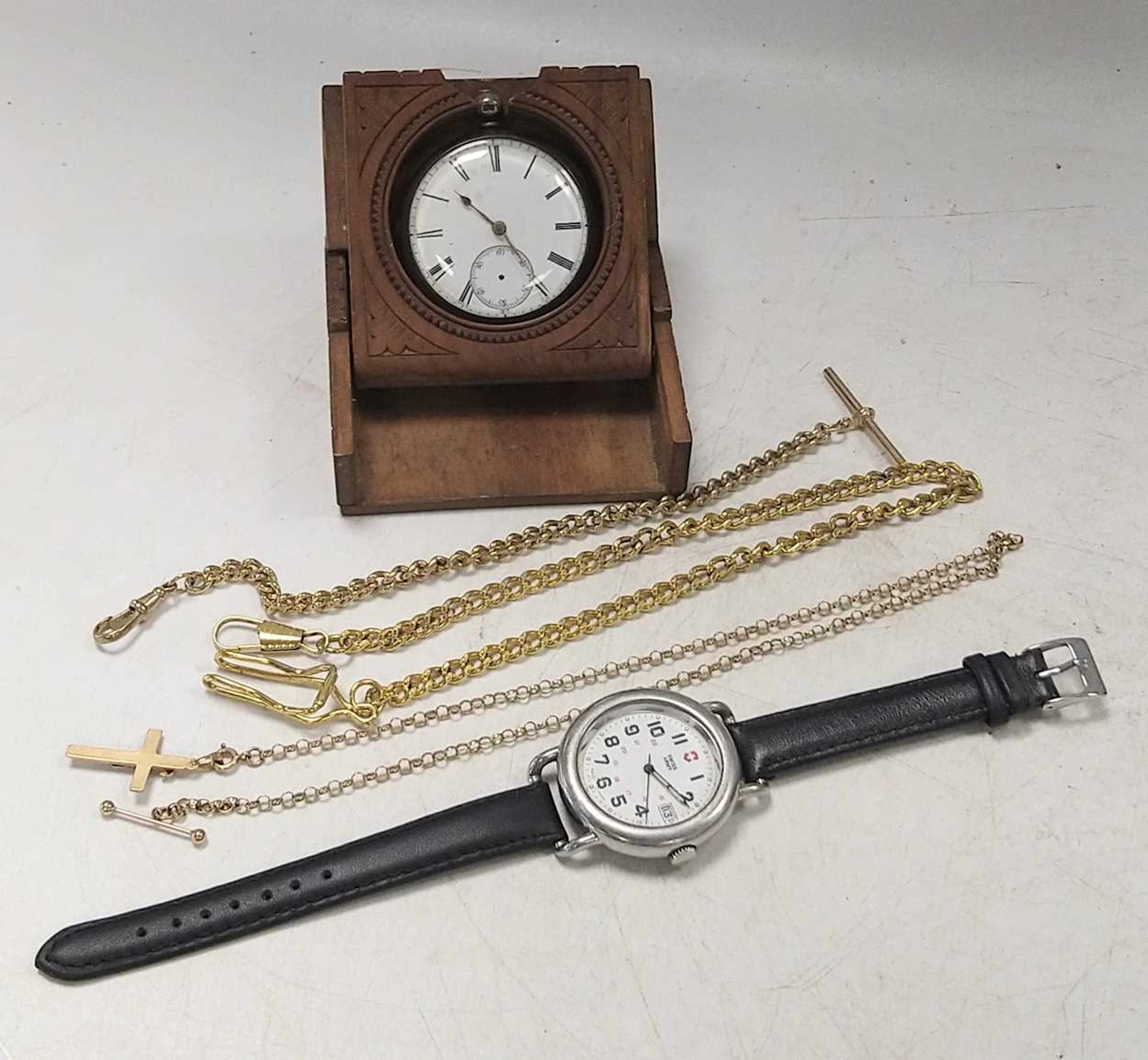 A collection of fashion watches including examples from Swiss Army