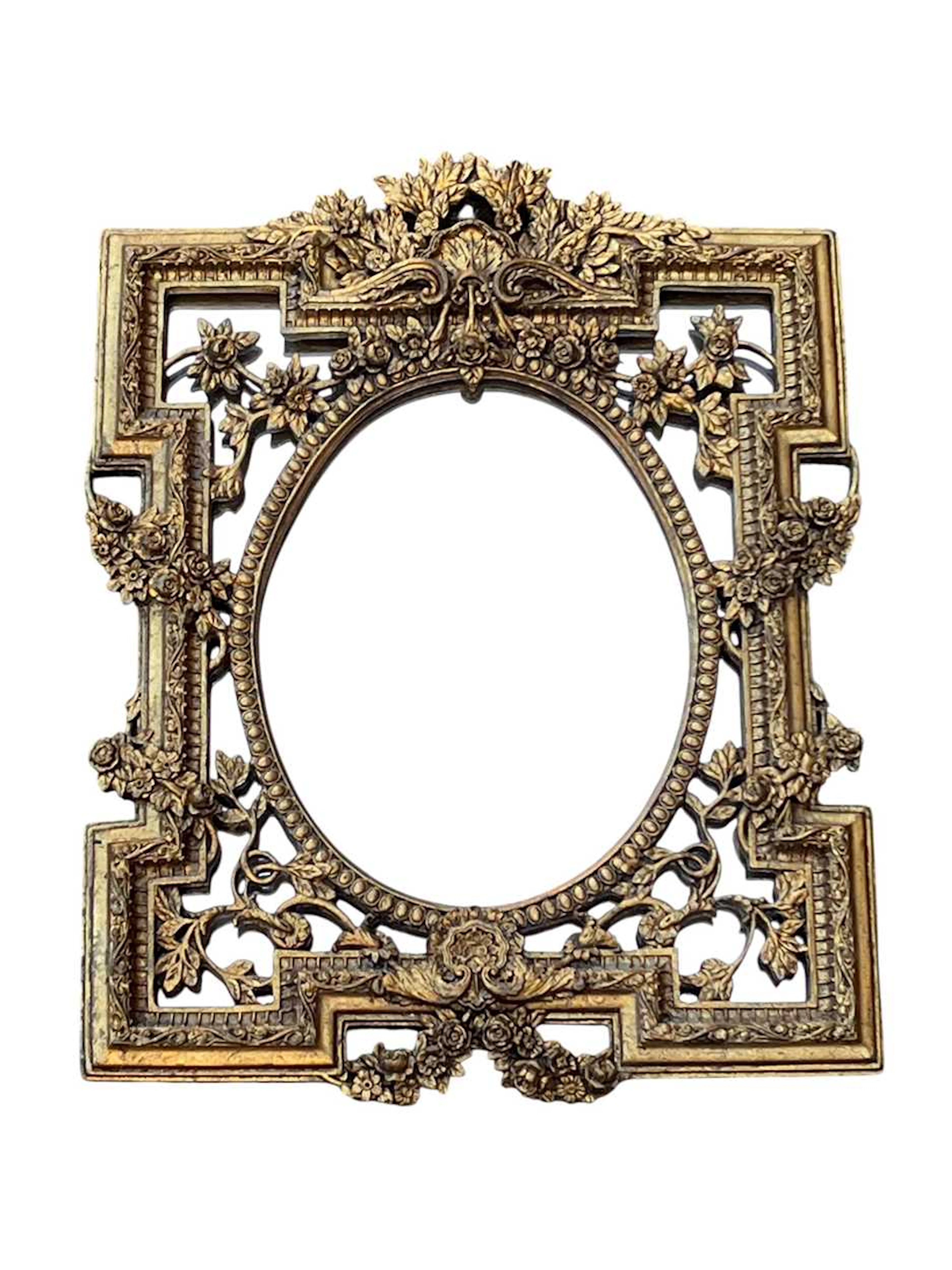 A 20th century gilt framed wall mirror in the Baroque style