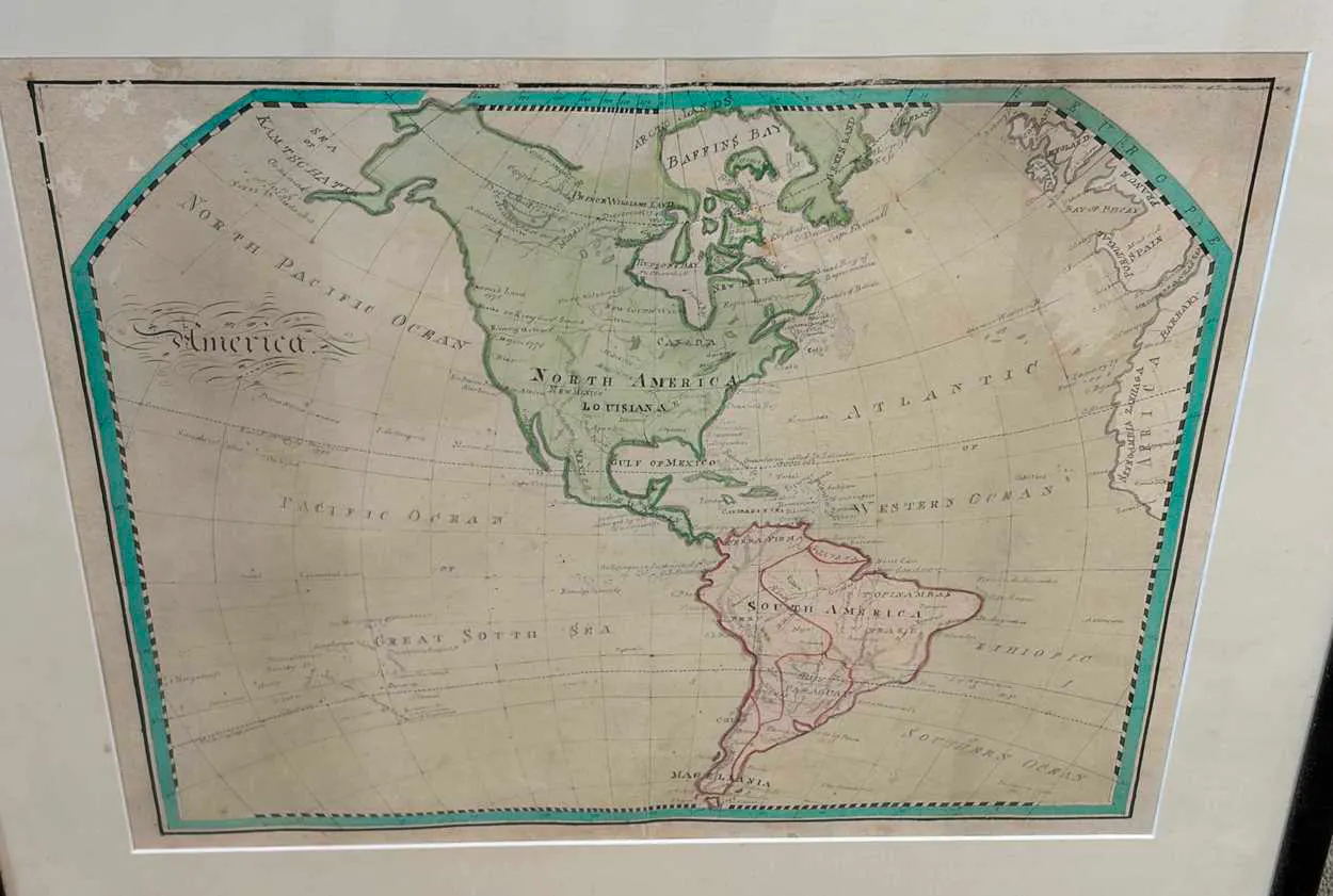 Two pen and ink maps circa 1800