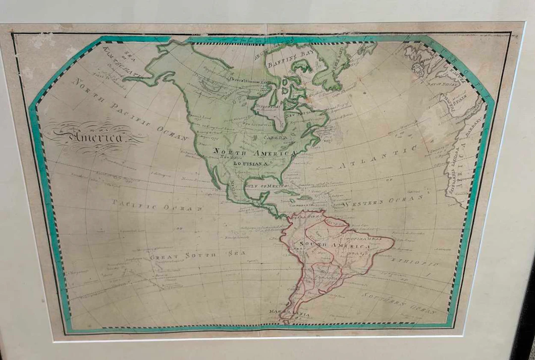 Two pen and ink maps circa 1800