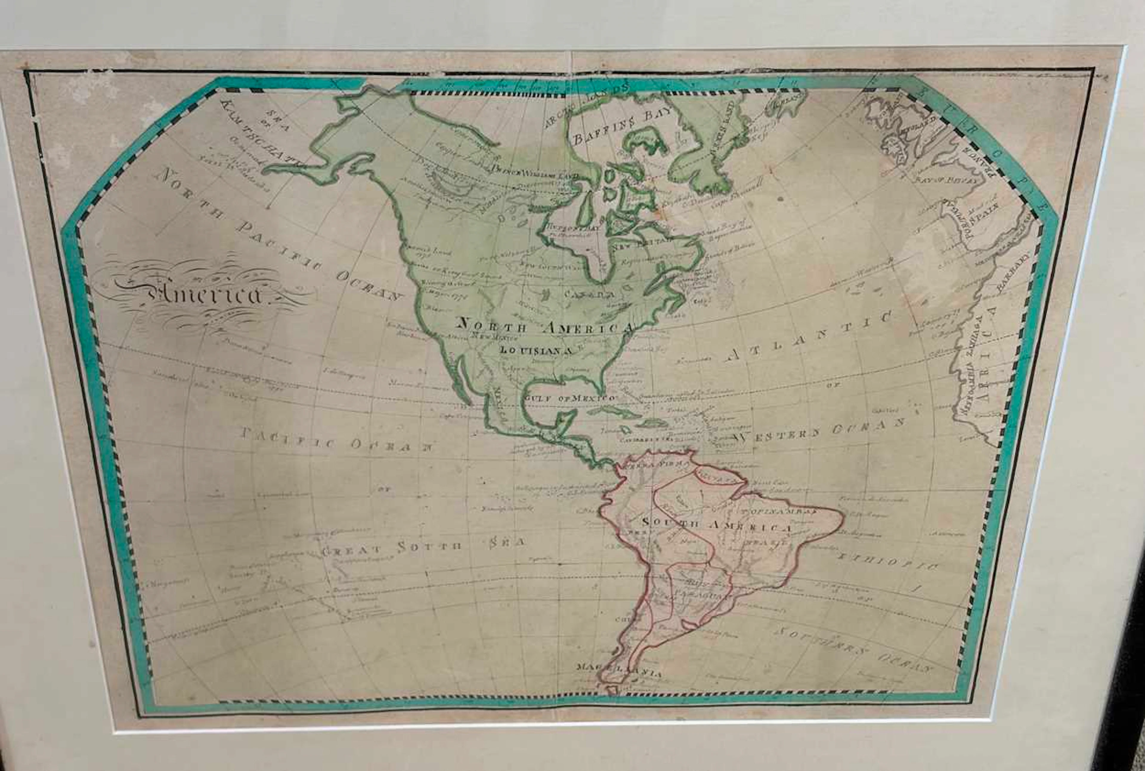 Two pen and ink maps circa 1800
