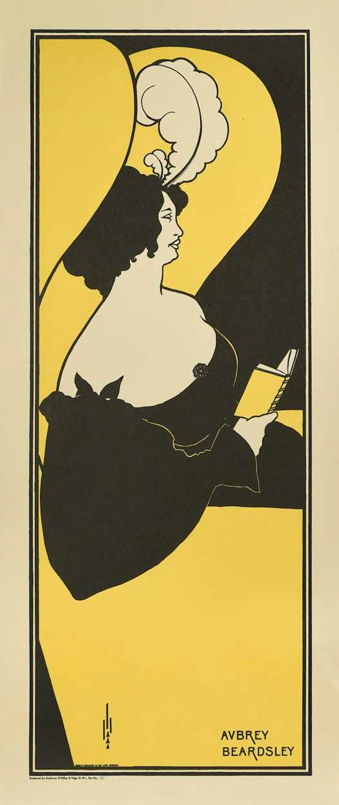 After Aubrey Beardsley, a set of five unframed lithographic posters