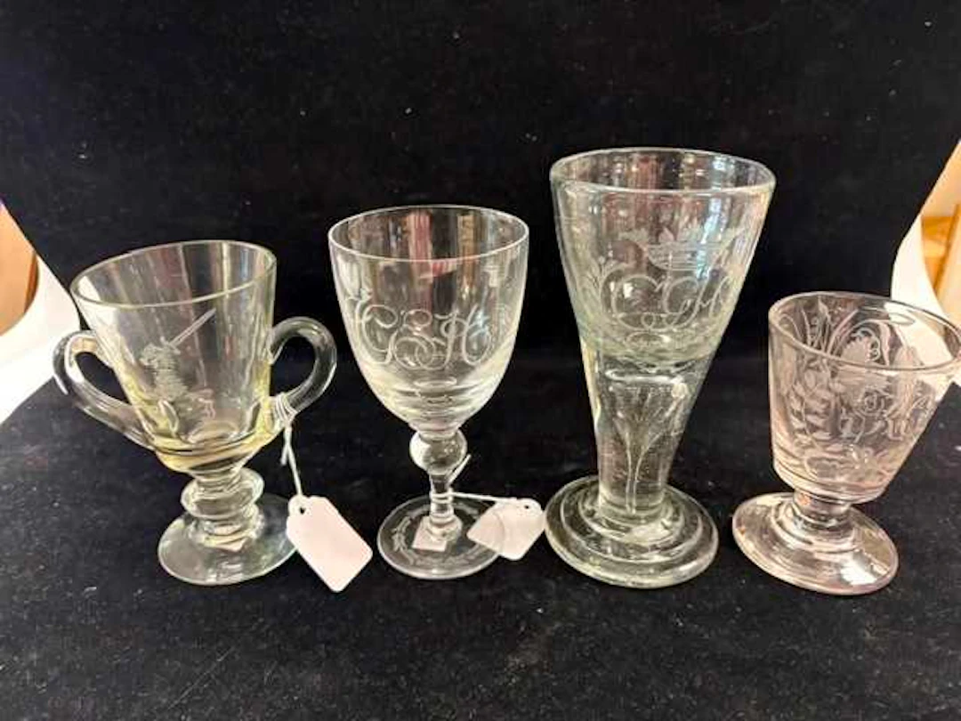 A large 18th century drinking glass, possibly Nøstetangen glassworks