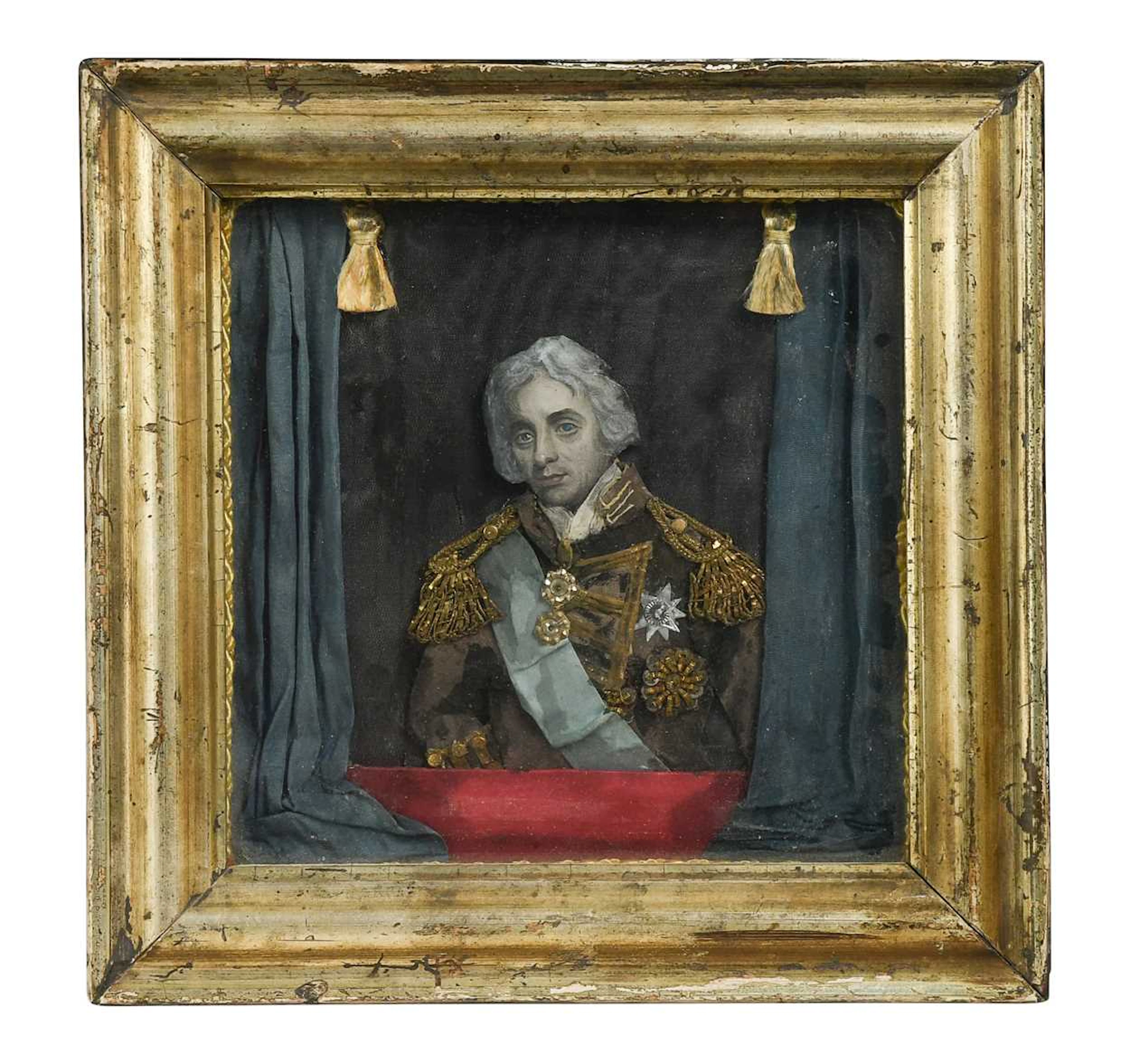 After John Hoppner RA (1758-1810), a collaged engraving of Lord Nelson