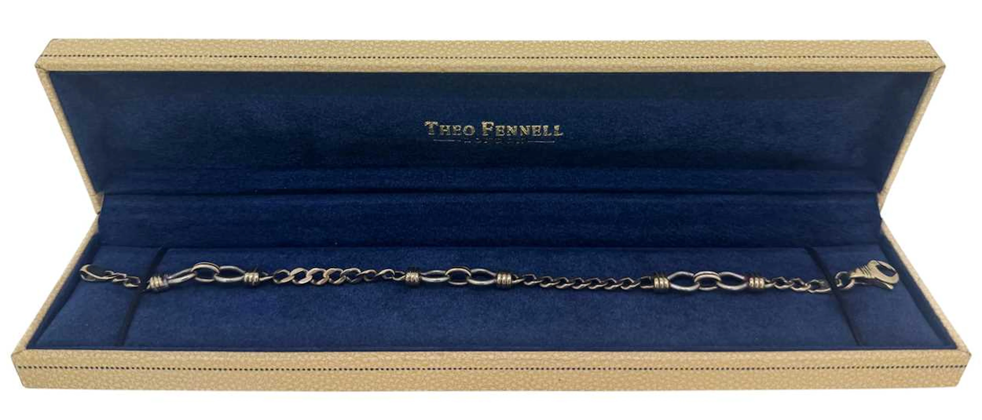 A 9ct two colour gold bracelet