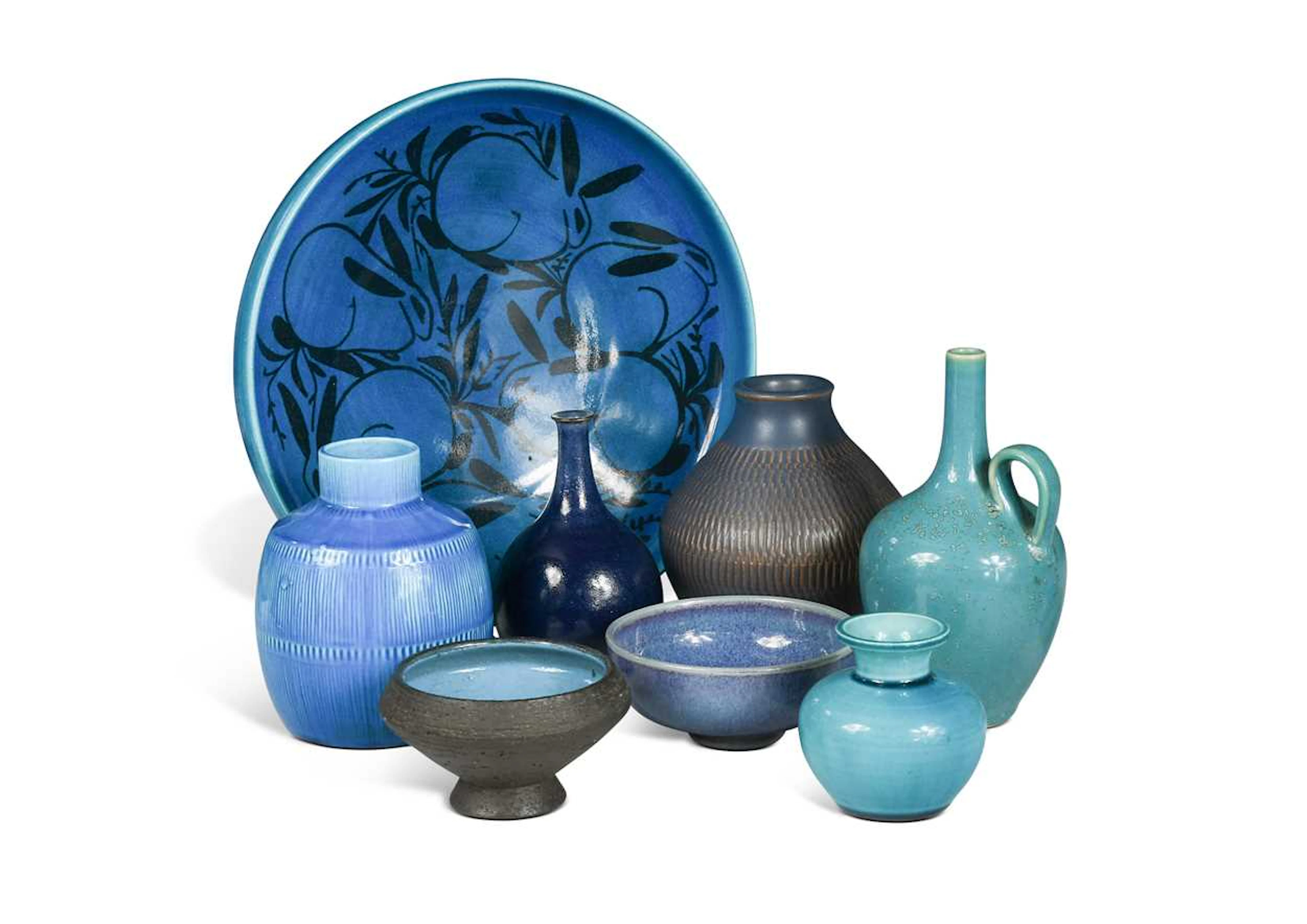 A collection of mostly Scandinavian ceramics
