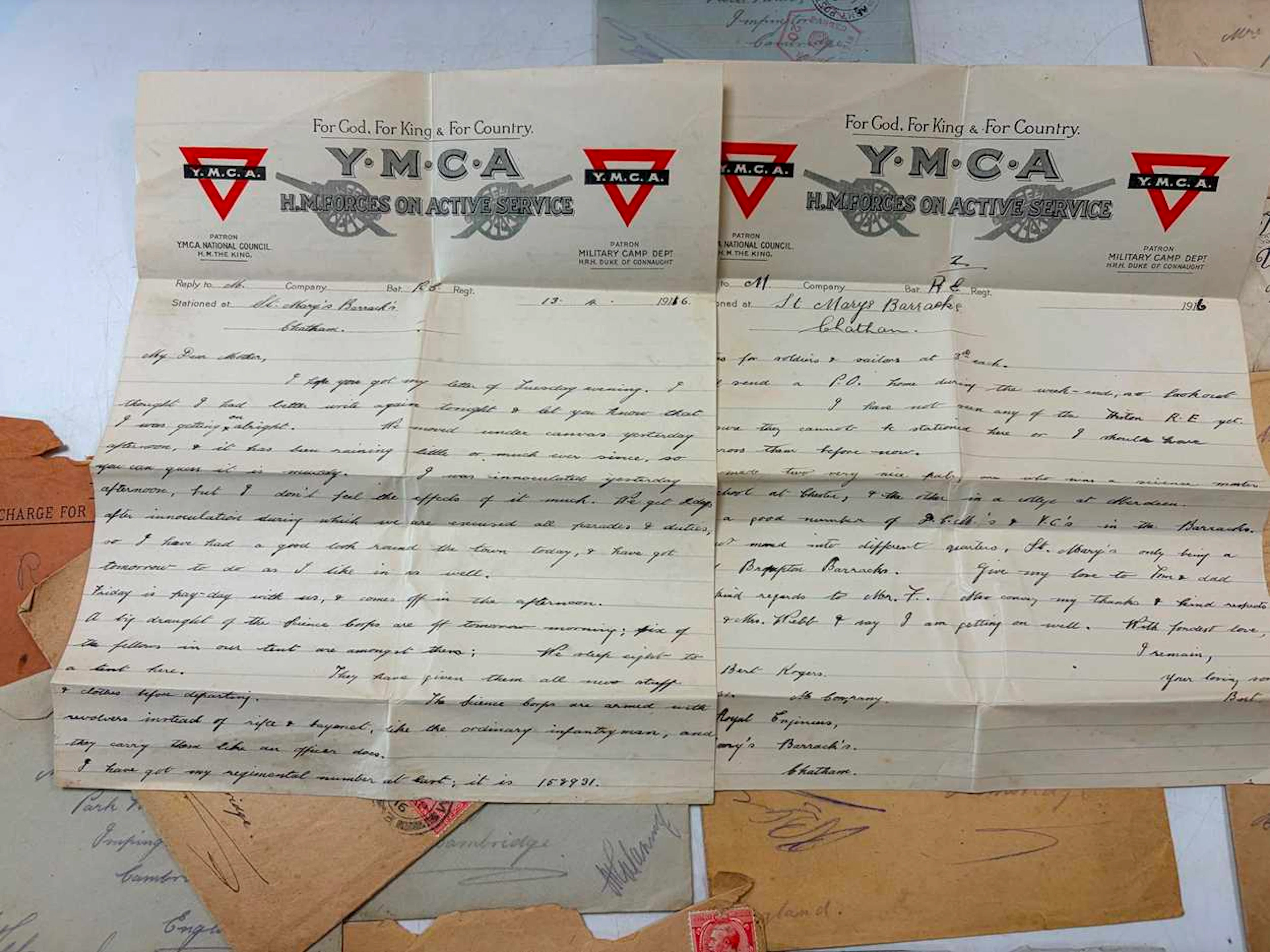 A collection of World War One letters