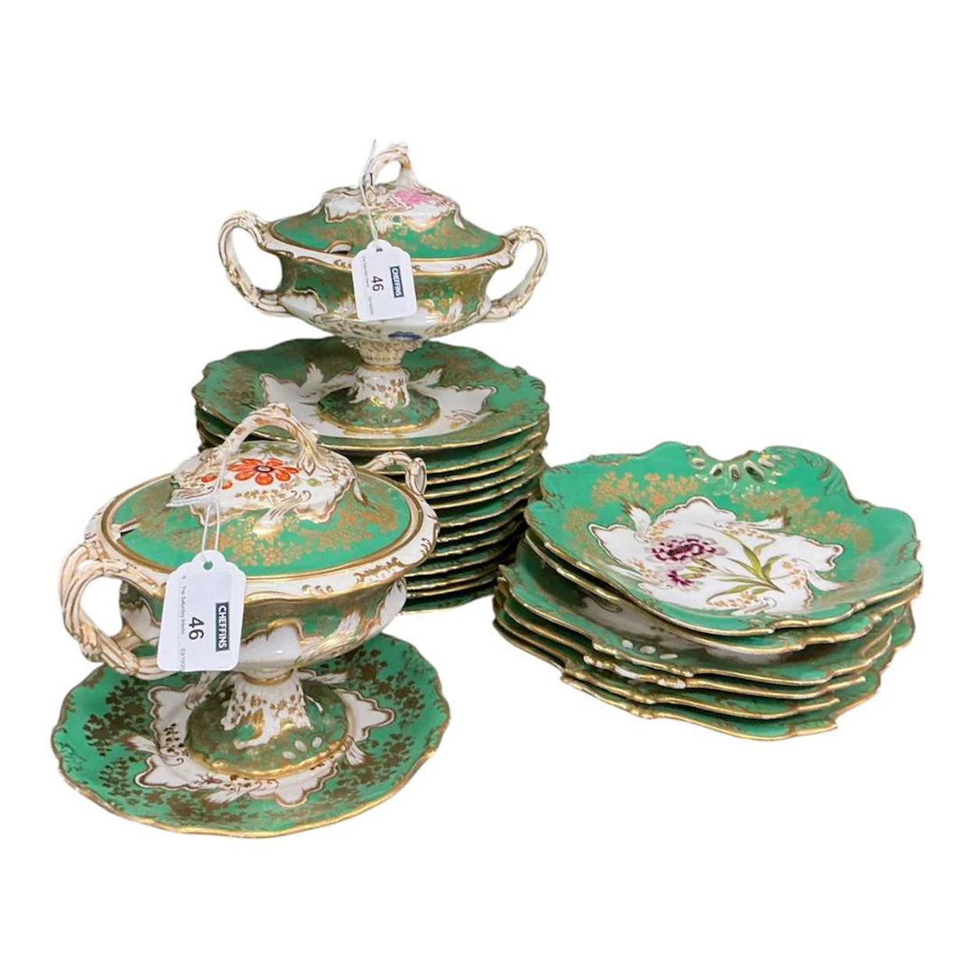 A Minton dessert service