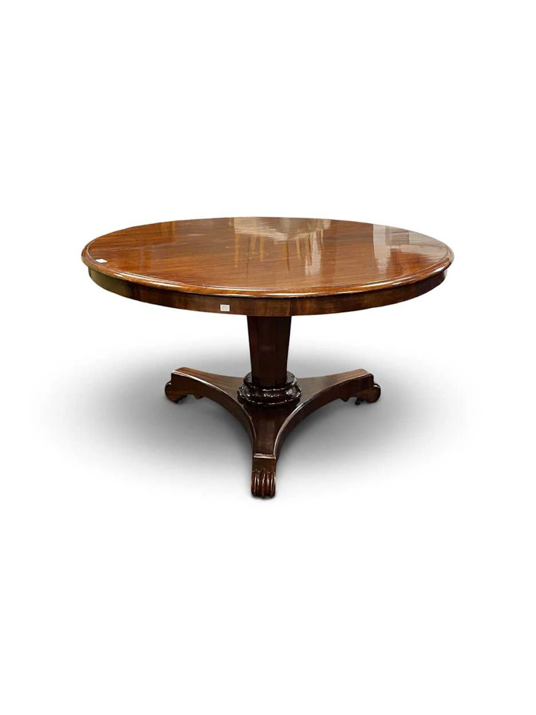 A mahogany breakfast table