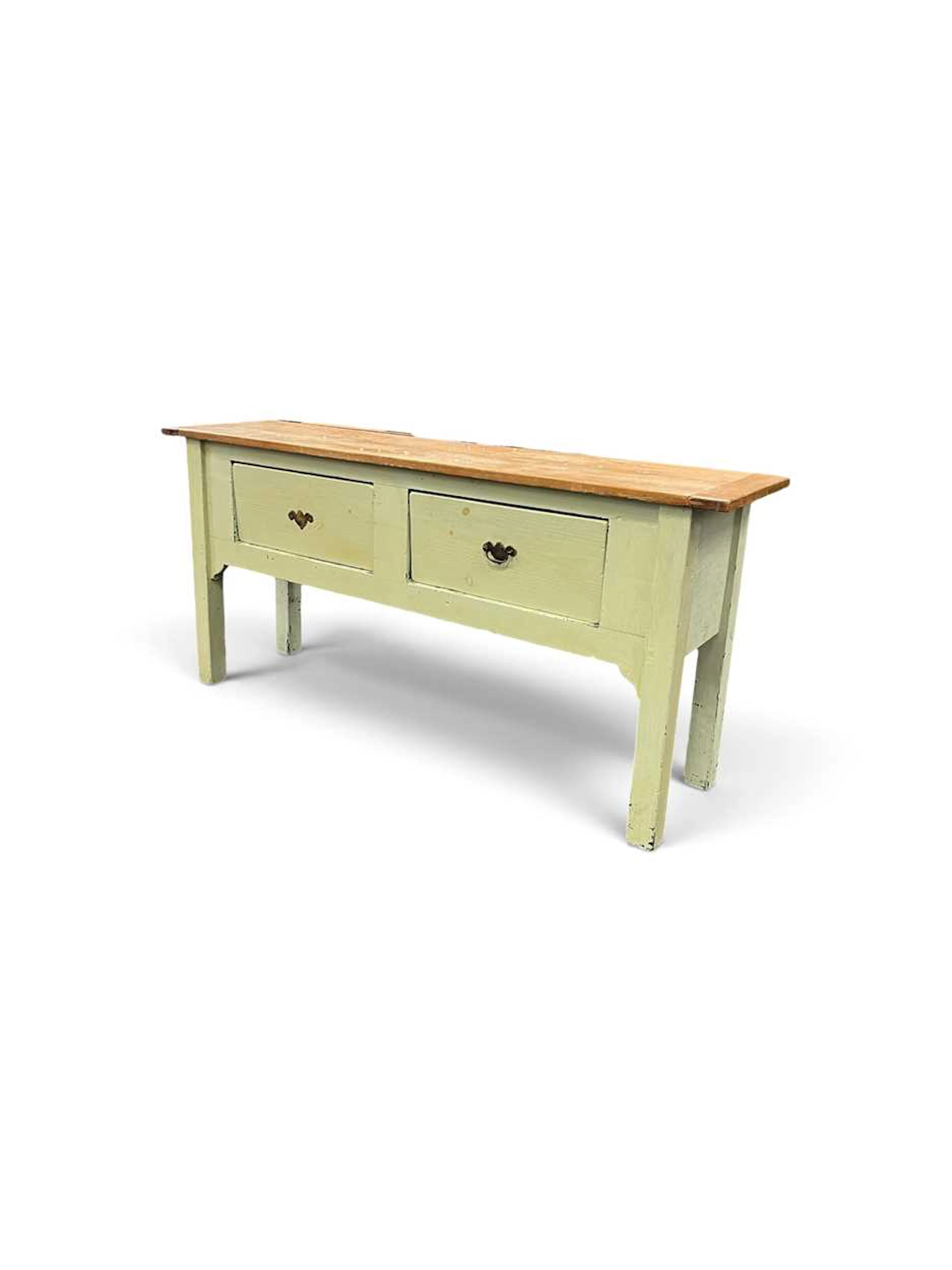 A painted pine sideboard