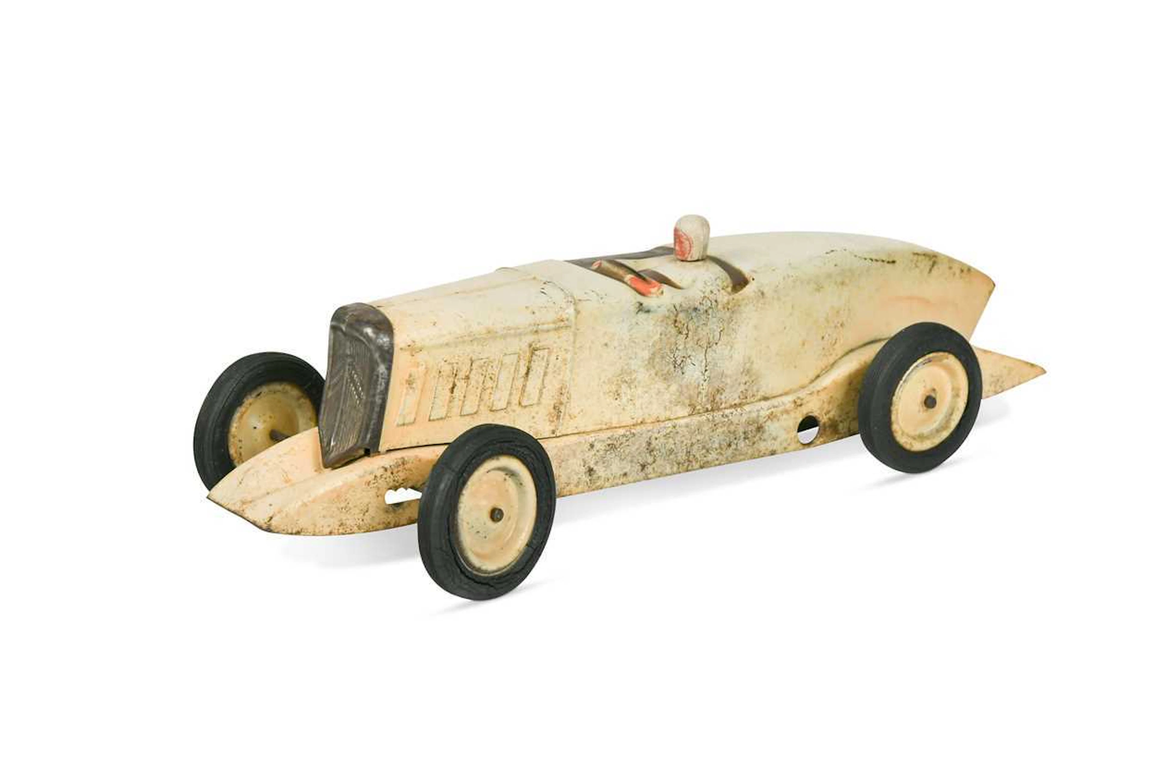 A Jouets Citroen (France) pressed steel Racing Car, circa 1930s