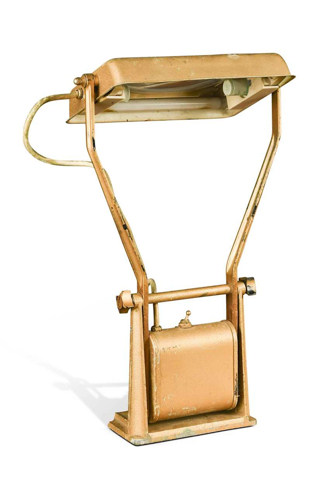 A mid-century Industrial design IVA Engineering Co. adjustable magnifying lamp