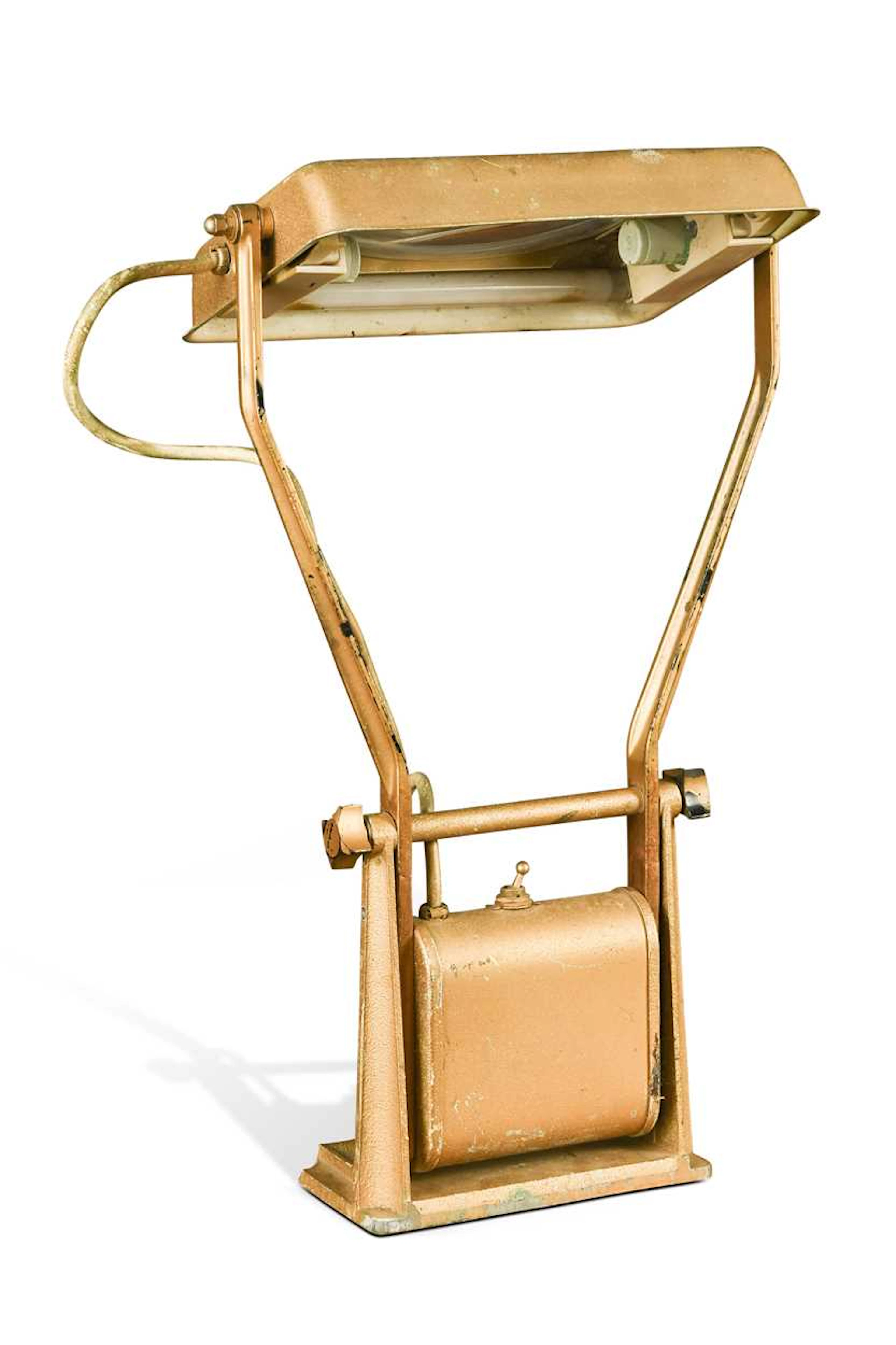 A mid-century Industrial design IVA Engineering Co. adjustable magnifying lamp