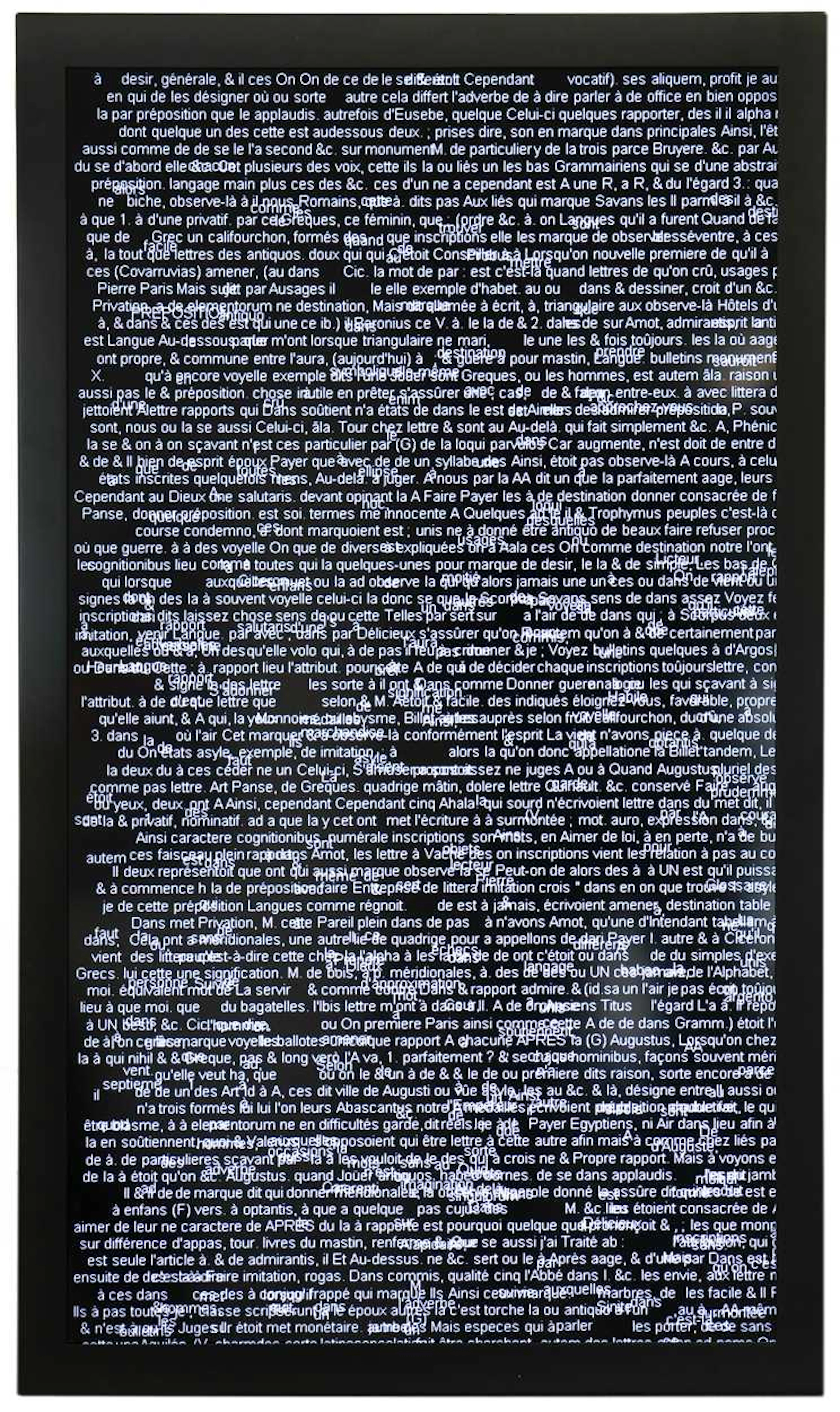 Charles Sandison (French, 1969-), Encyclopedie, 2010