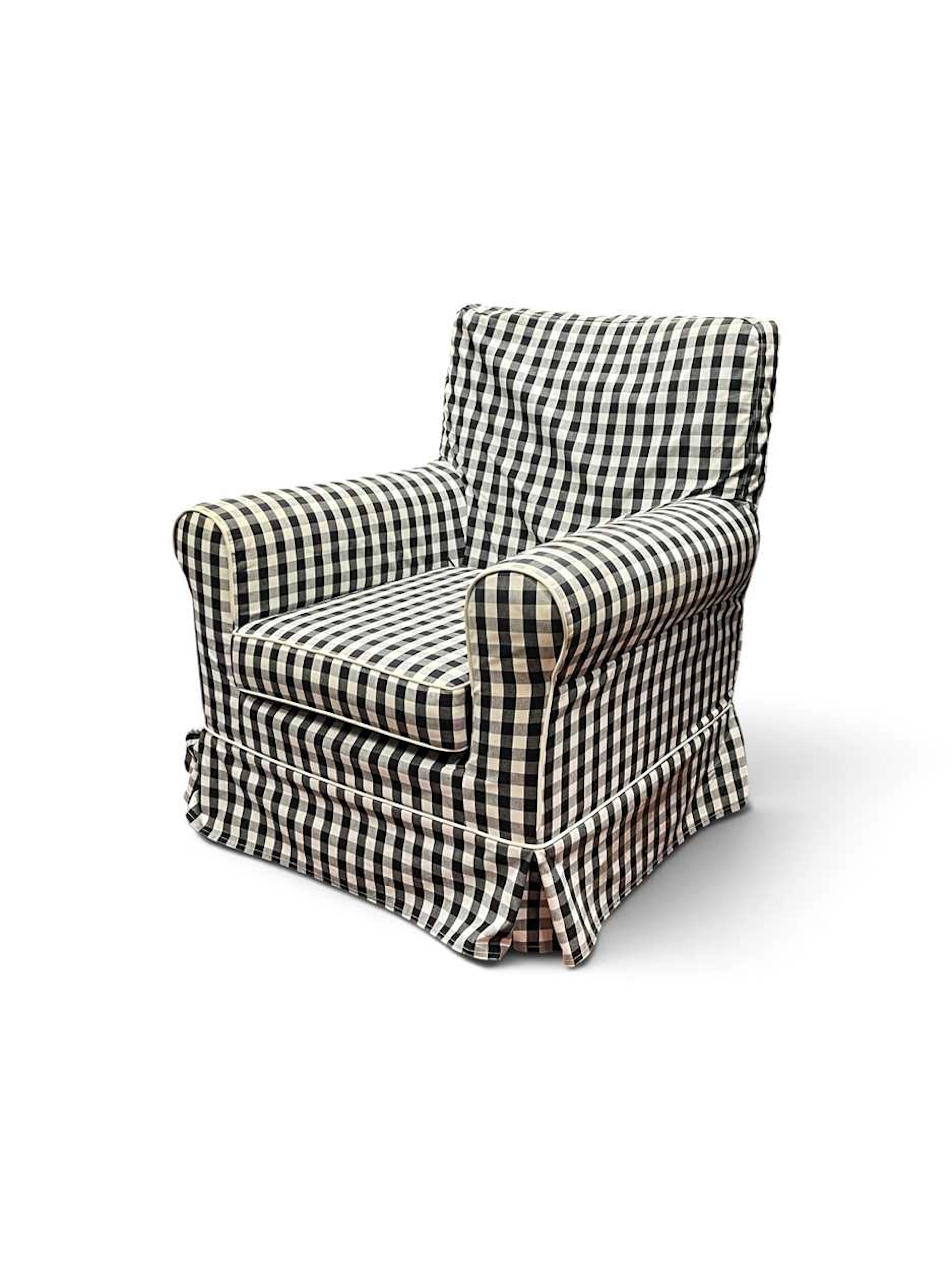 An Ikea upholstered armchair