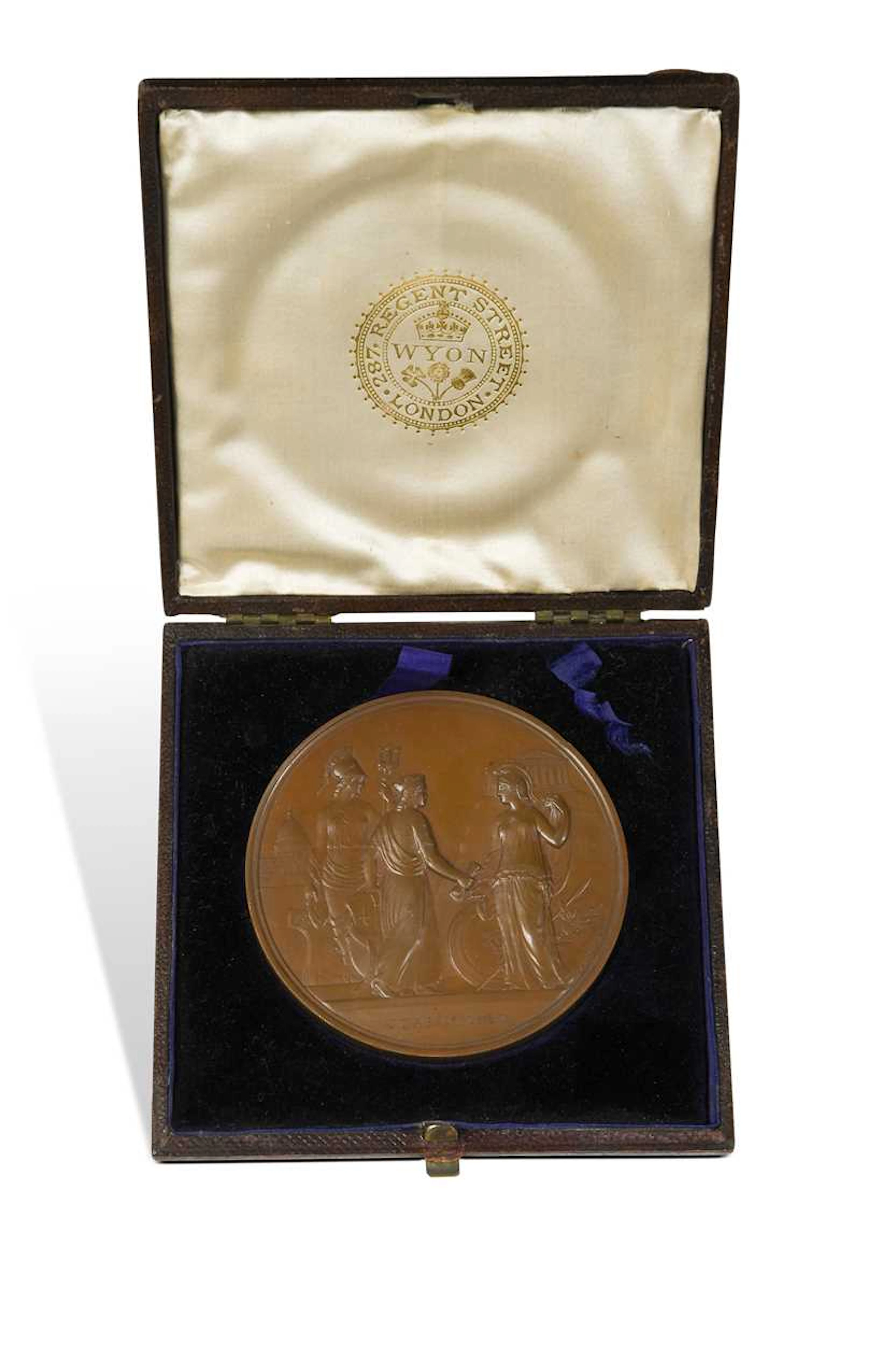 A commemorative copper medal, 1880