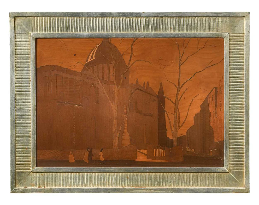 A Rowley Gallery marquetry picture