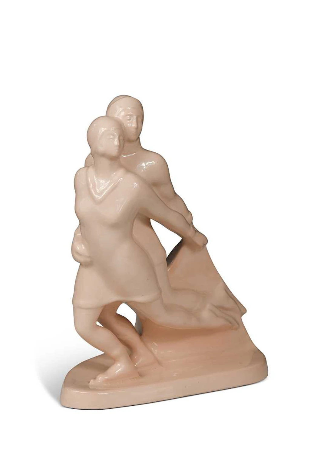 Charles Catteau for Boch Frères Keramis, Les Patineurs, 1920s