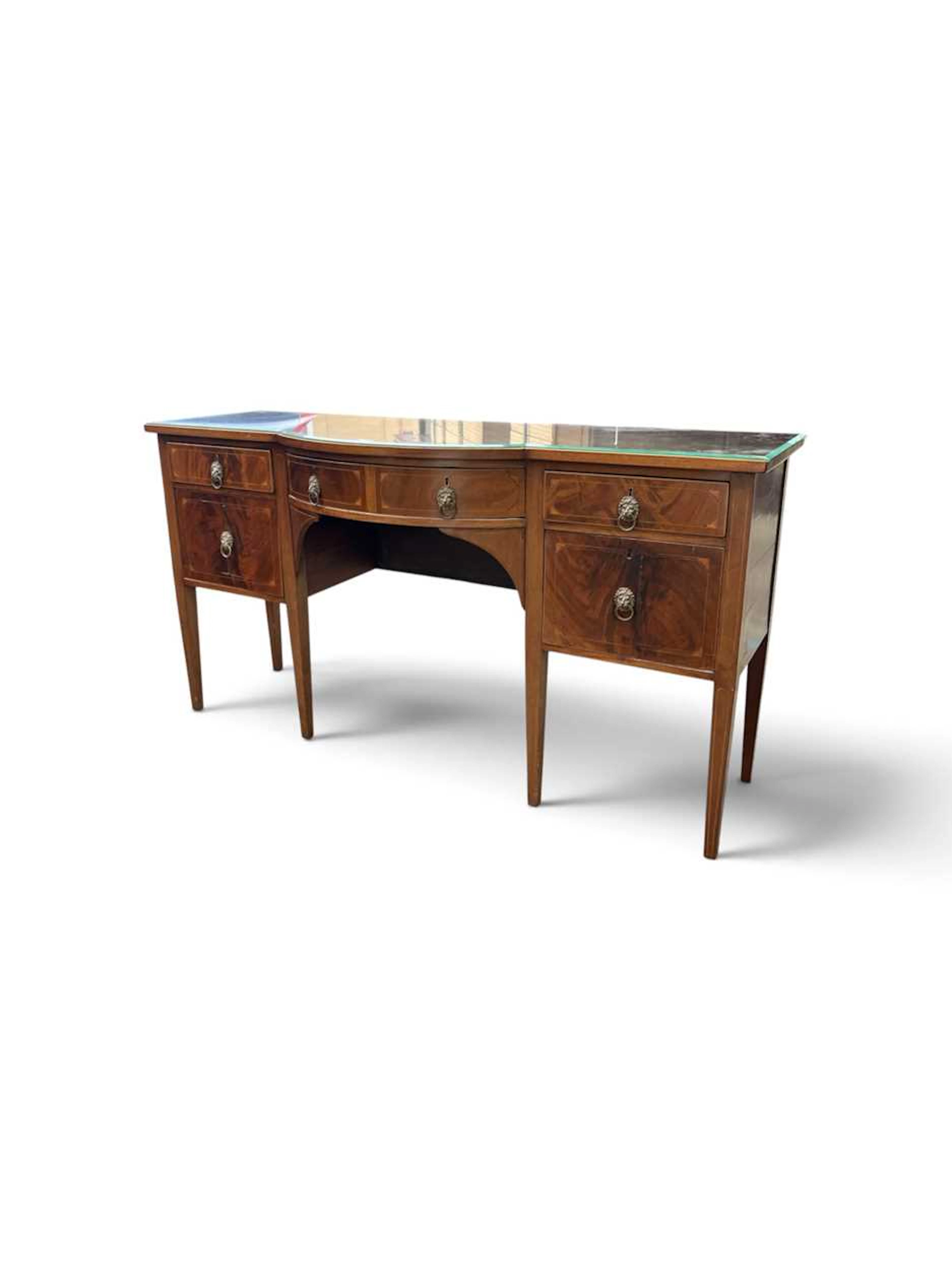 A Regency mahogany side board