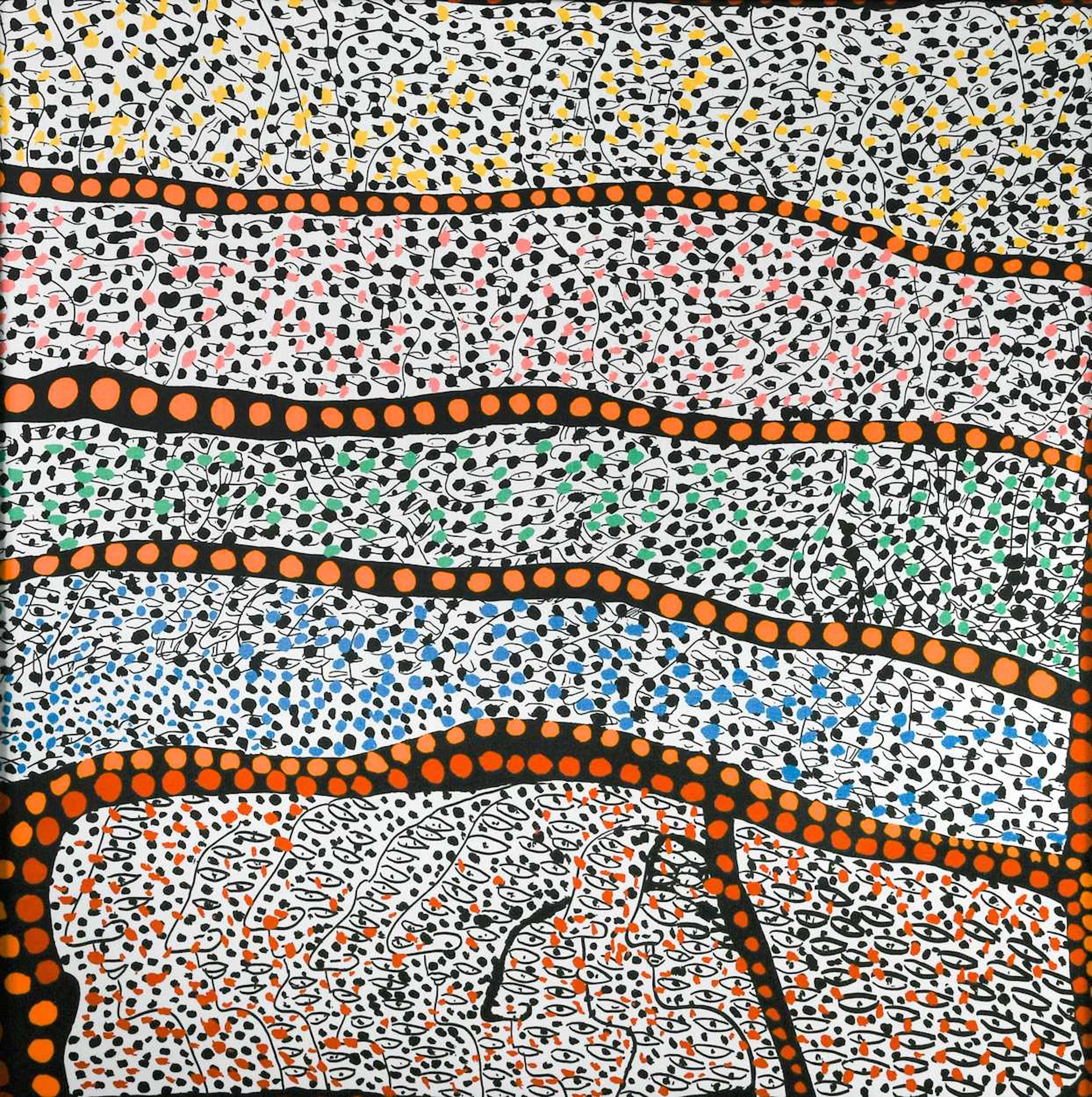 Yayoi Kusama (Japanese 1929-), Every Day I Pray For Love, 2022