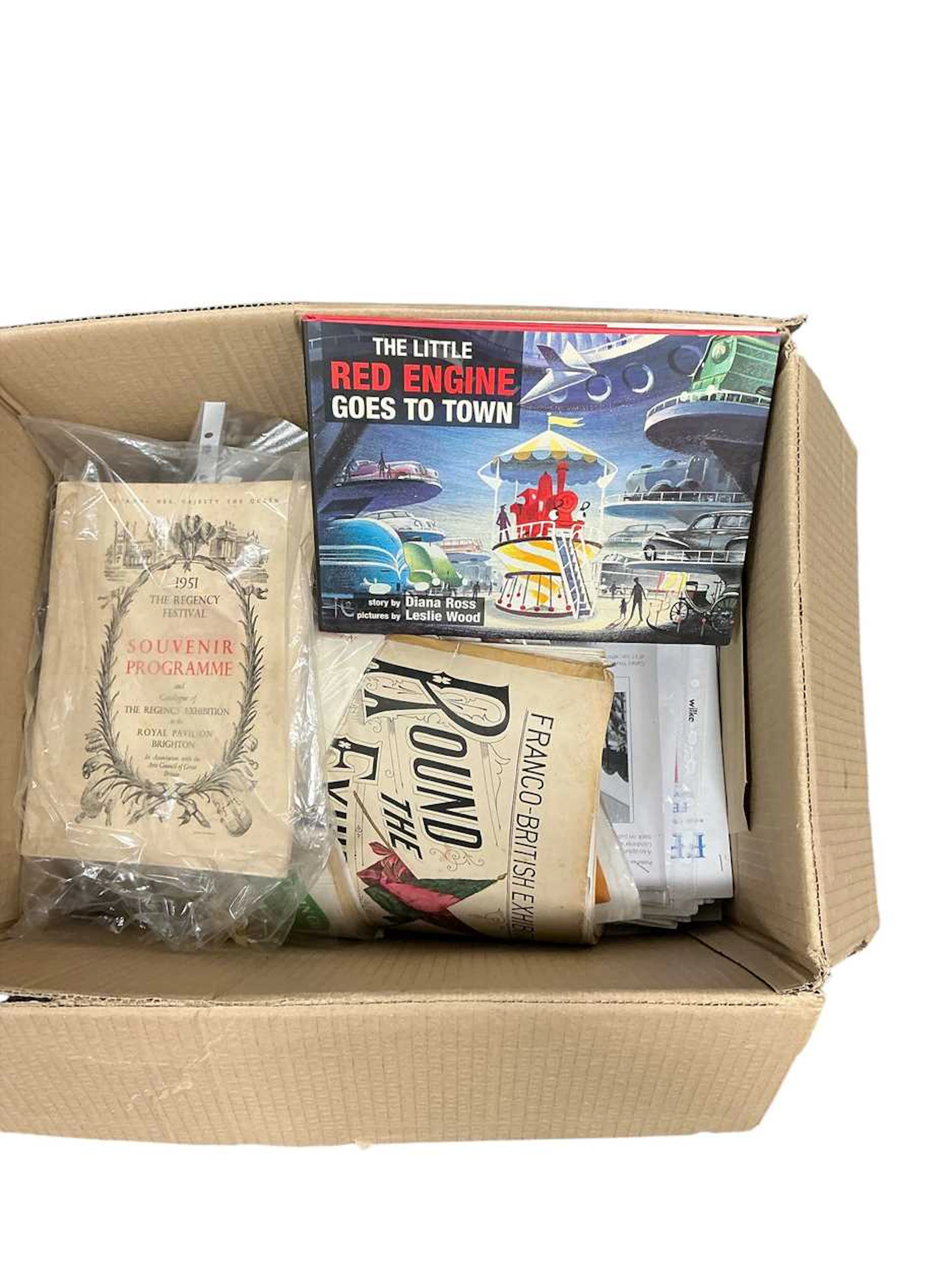 Box of Festival of Britain Ephemera to include theatre...