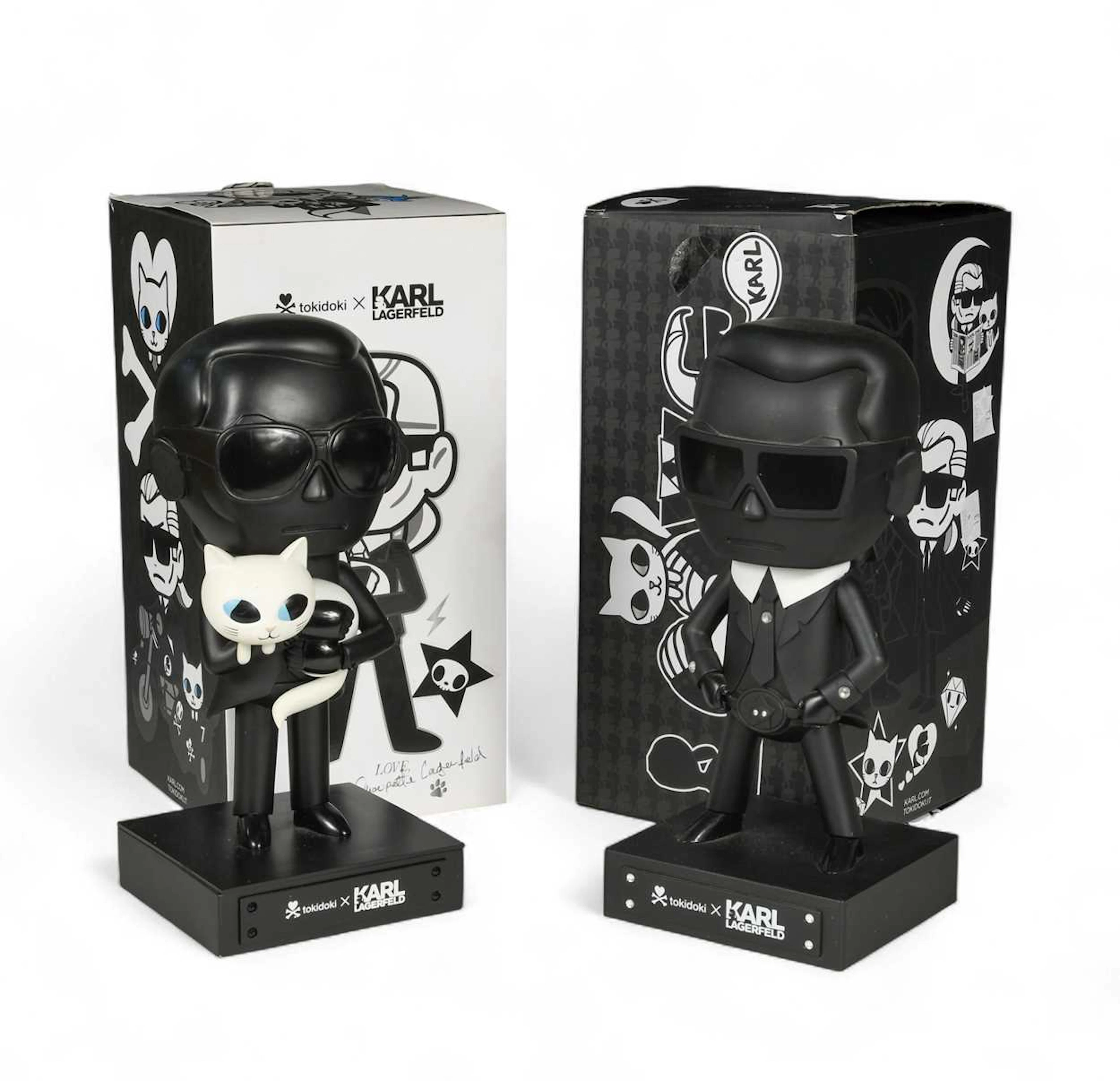 Tokidoki x Karl Lagerfeld, two limited edition Lagerfeld figurines