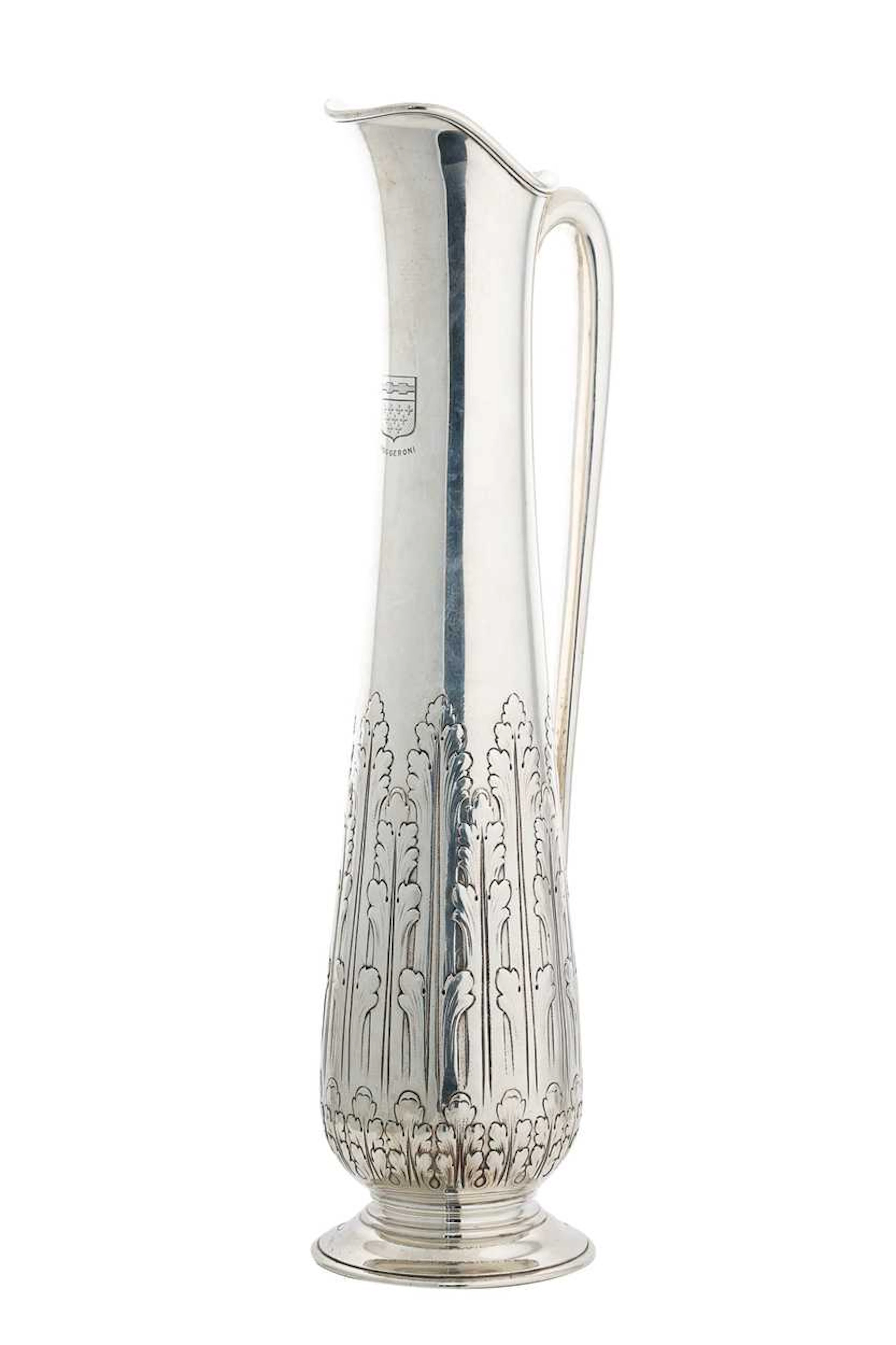Tiffany & Co. - An Art Nouveau period silver ewer