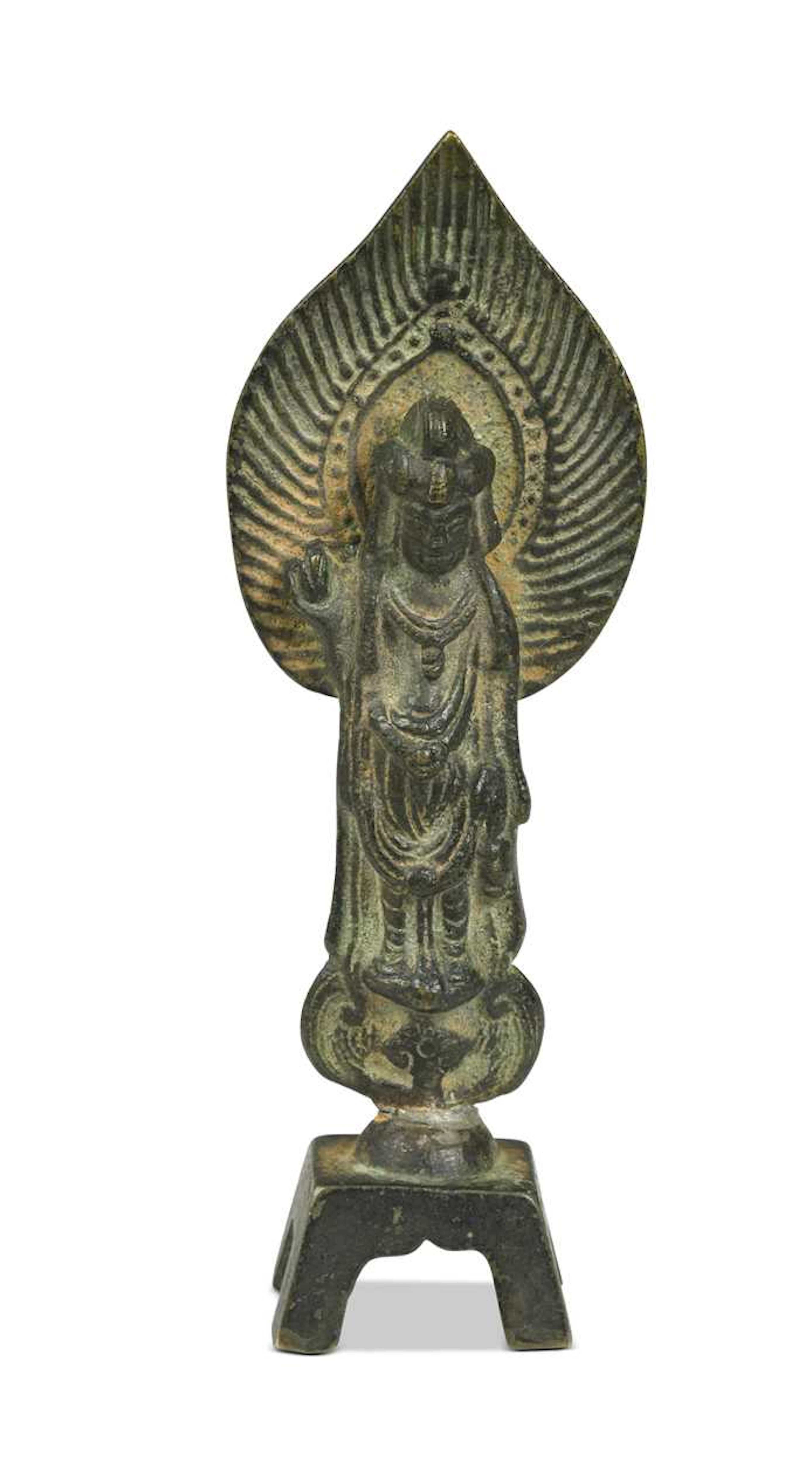 A Chinese wei style bronze figure
