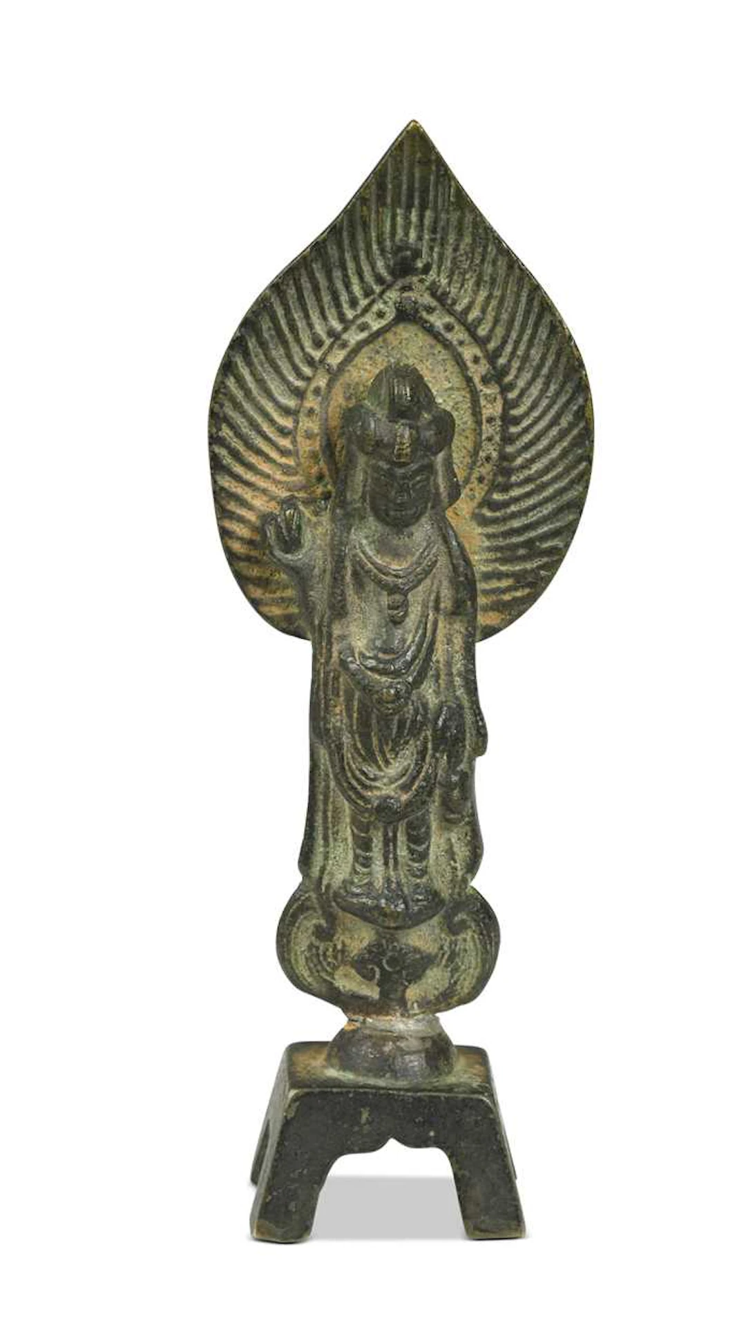 A Chinese wei style bronze figure