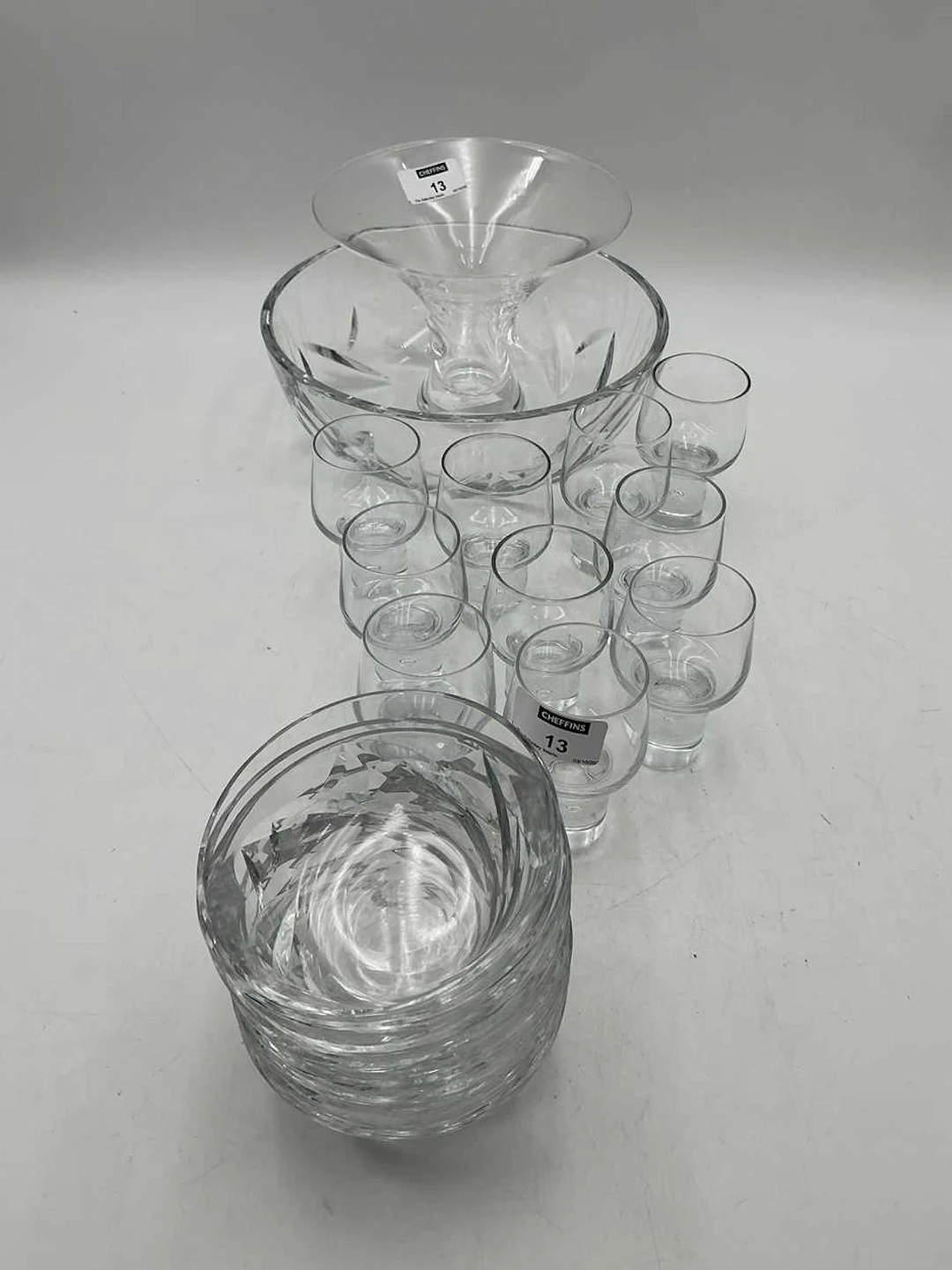 A set of Baccarat glass dessert bowls 10.5cm diam