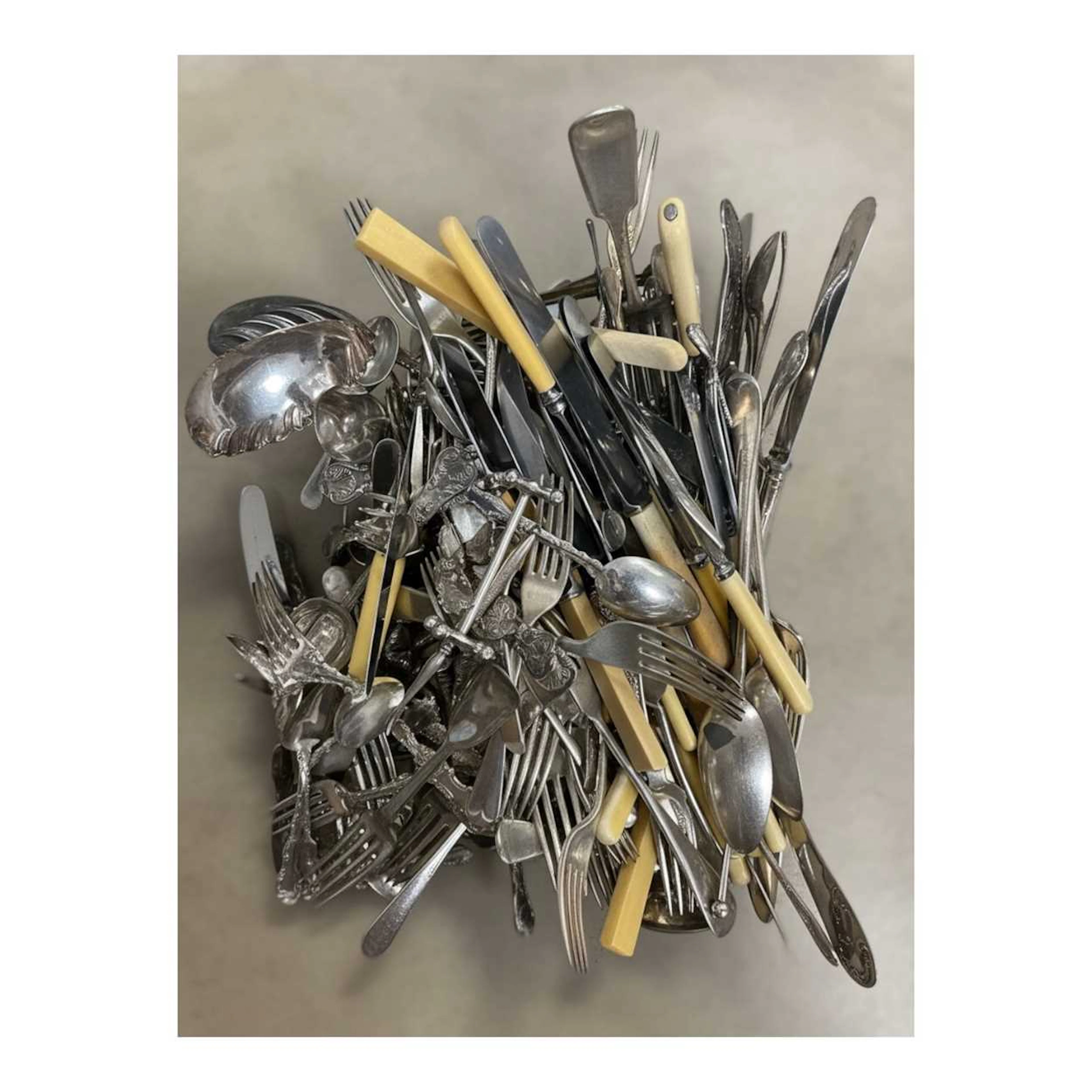 A collection of EPNS flatware