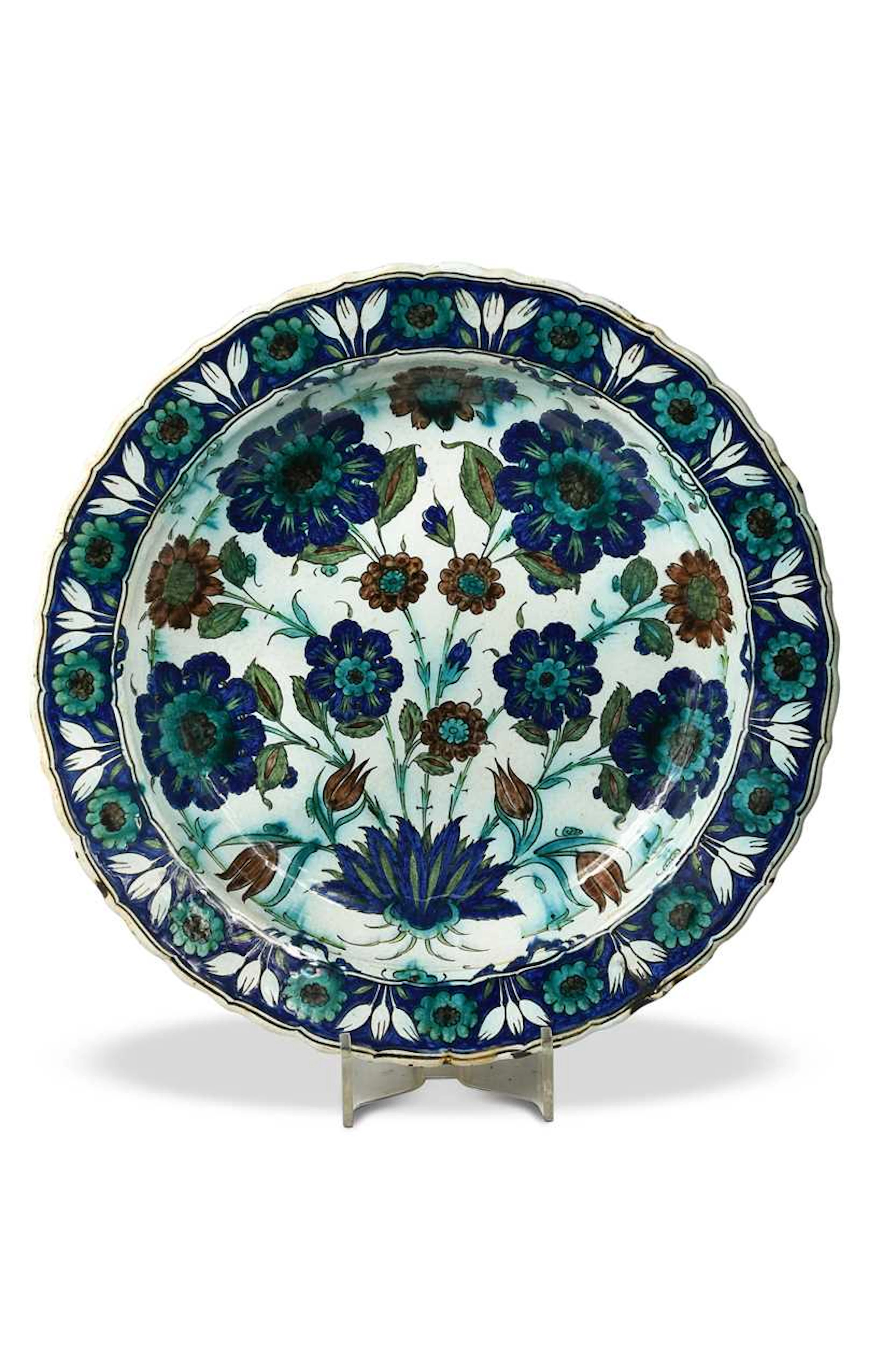 A Cantagalli Iznik Damascus style bowl, 19th century