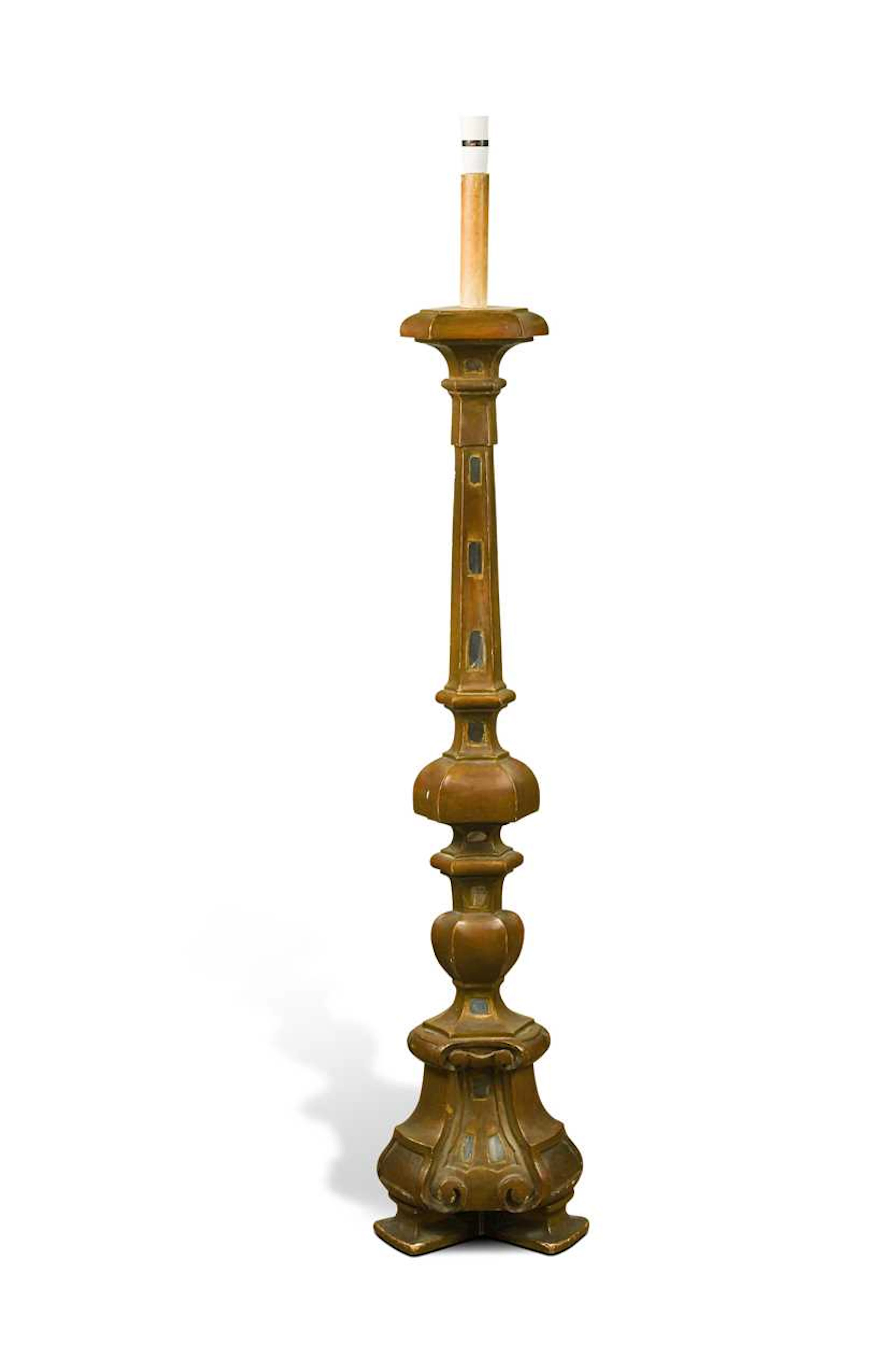 A Baroque style standard lamp, circa 1920