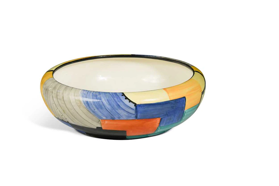 Susie Cooper at Gray's Pottery, a 'Cubist' pattern bowl