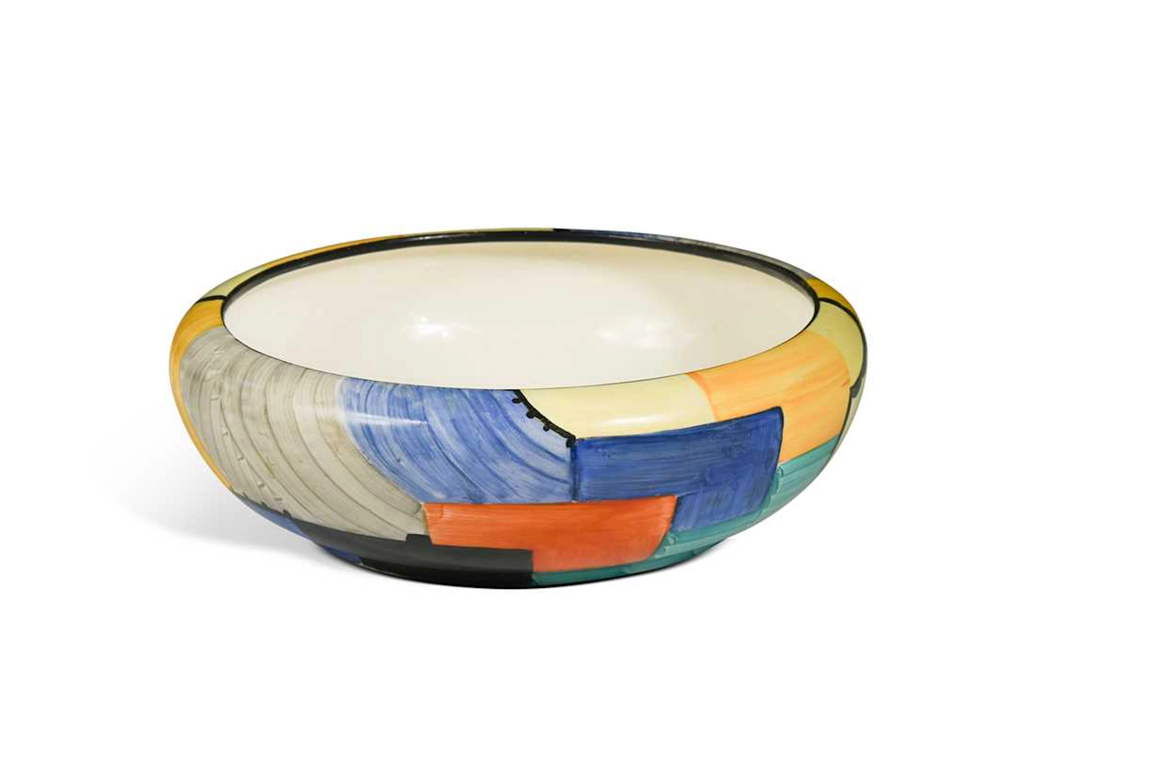 Susie Cooper at Gray's Pottery, a 'Cubist' pattern bowl