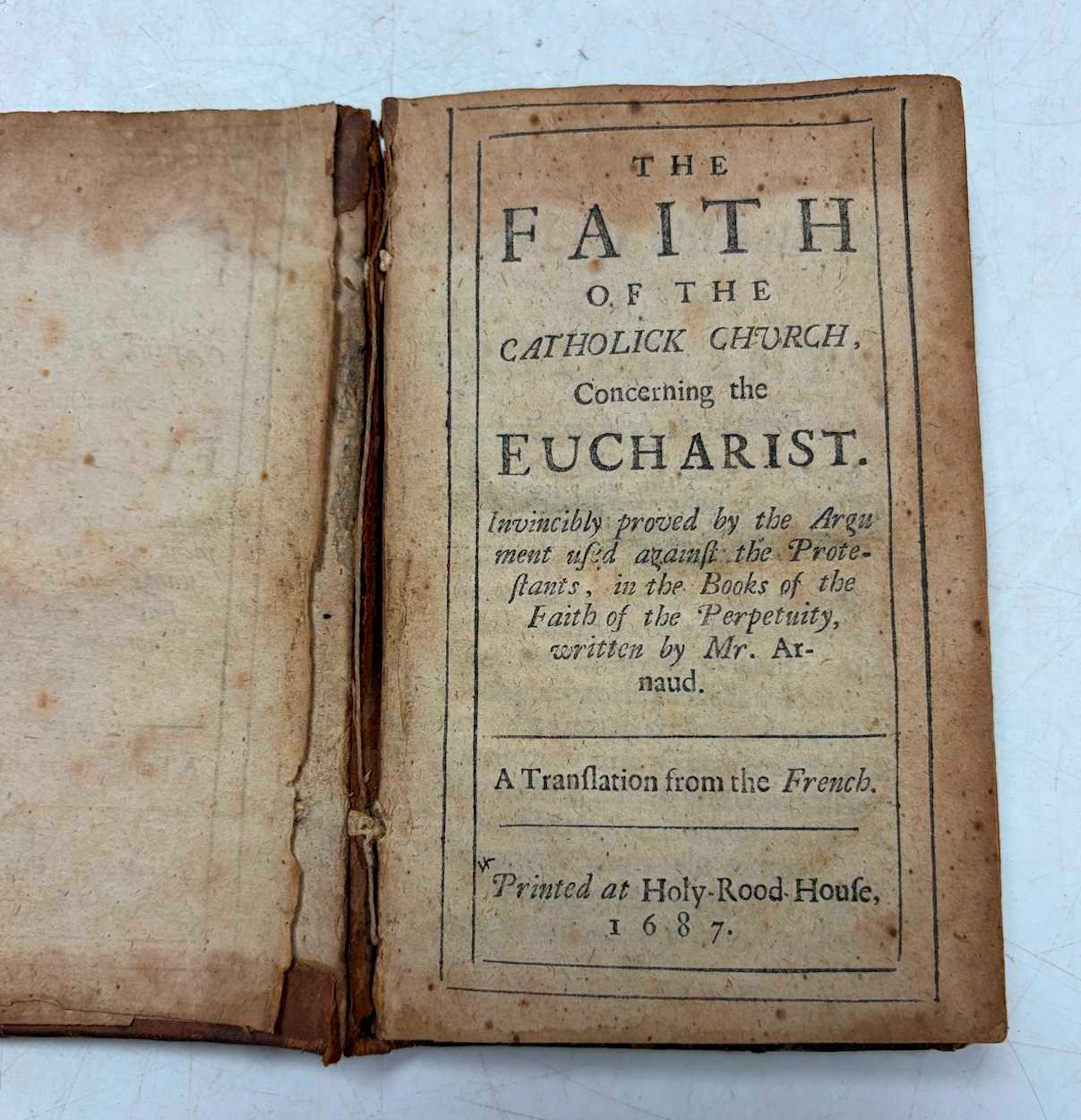 [ARNAUD?] The Faith of the Catholick Church