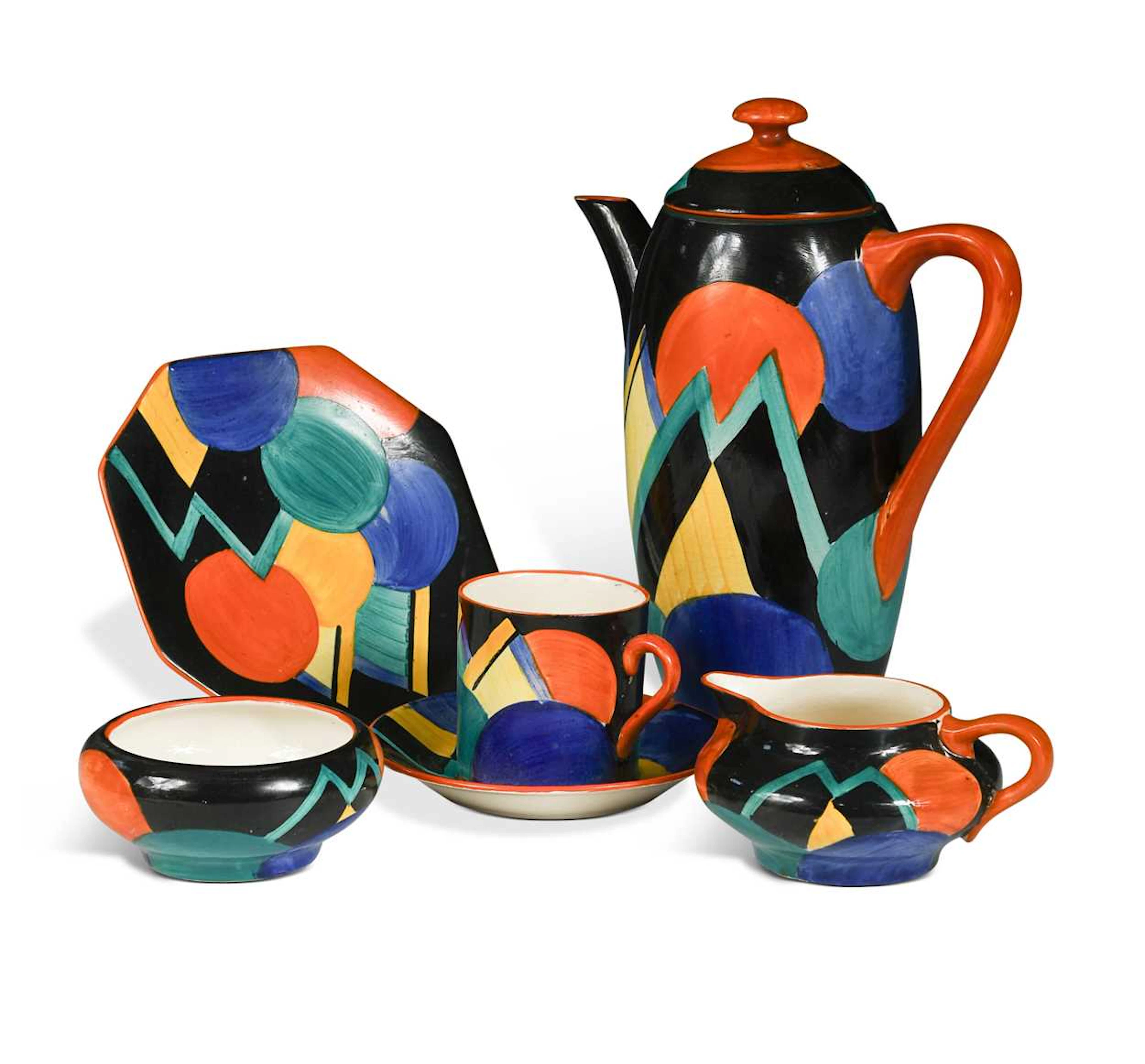 Susie Cooper at Gray's Pottery, Moon and Mountains, pattern no.7960