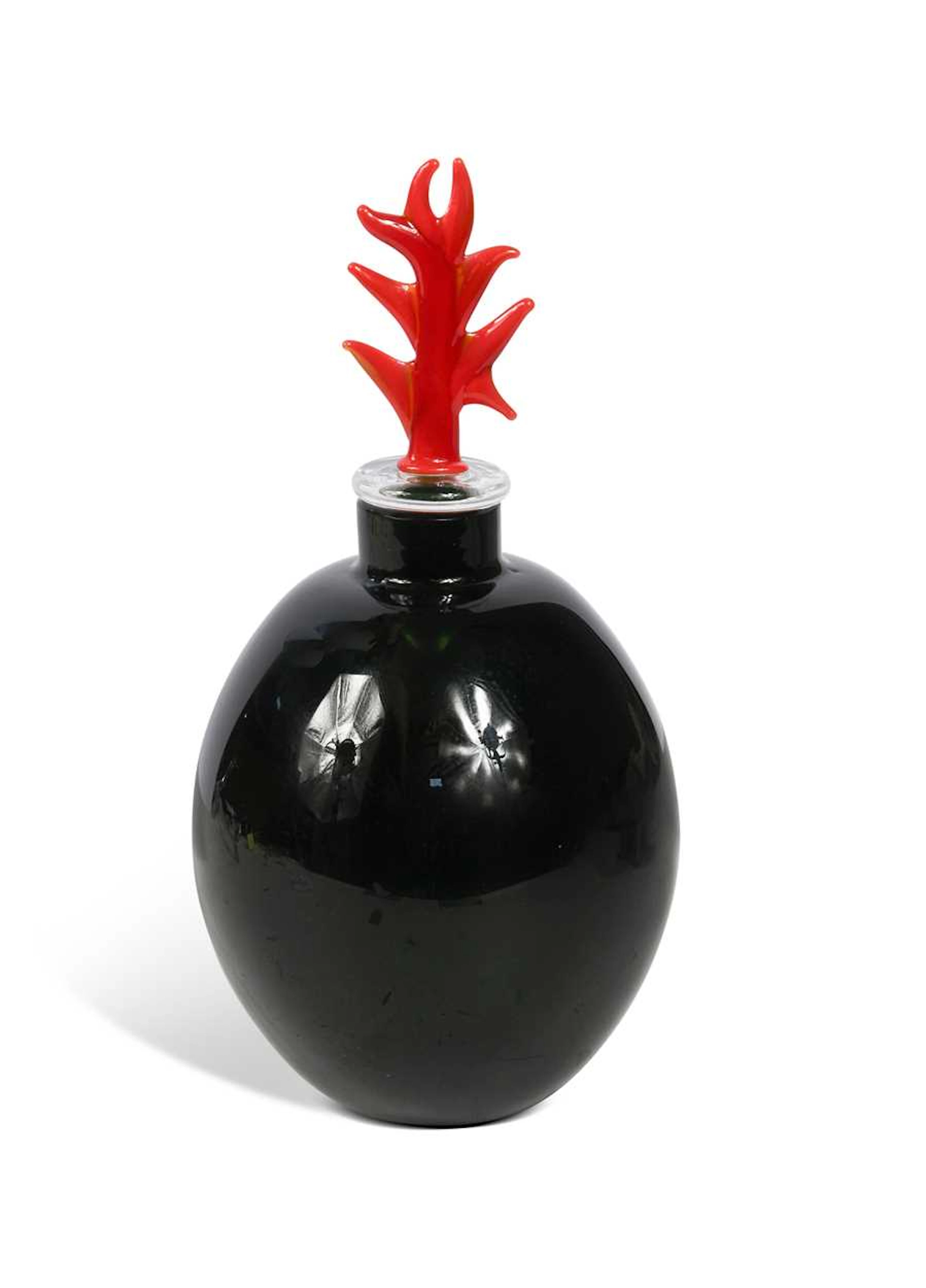Laura de Santillana for Venini, a 'Monofiore 100.44' glass bottle and stopper