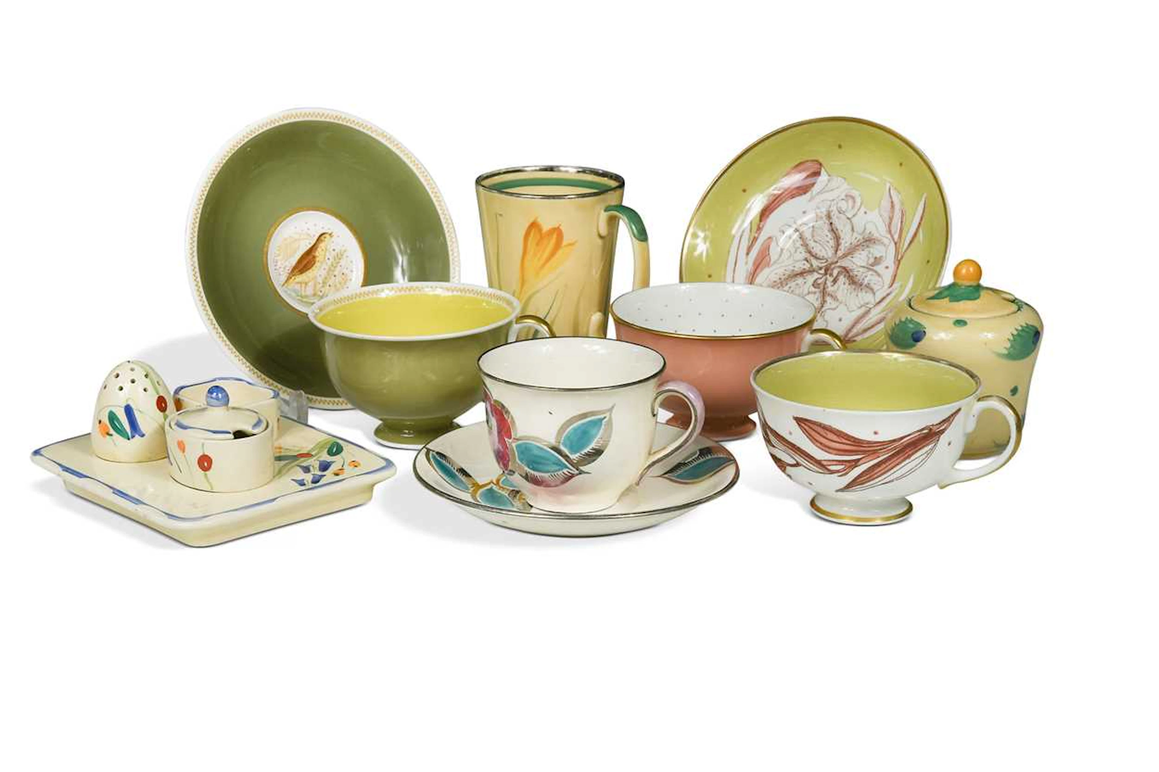 Susie Cooper, a mixed group of wares